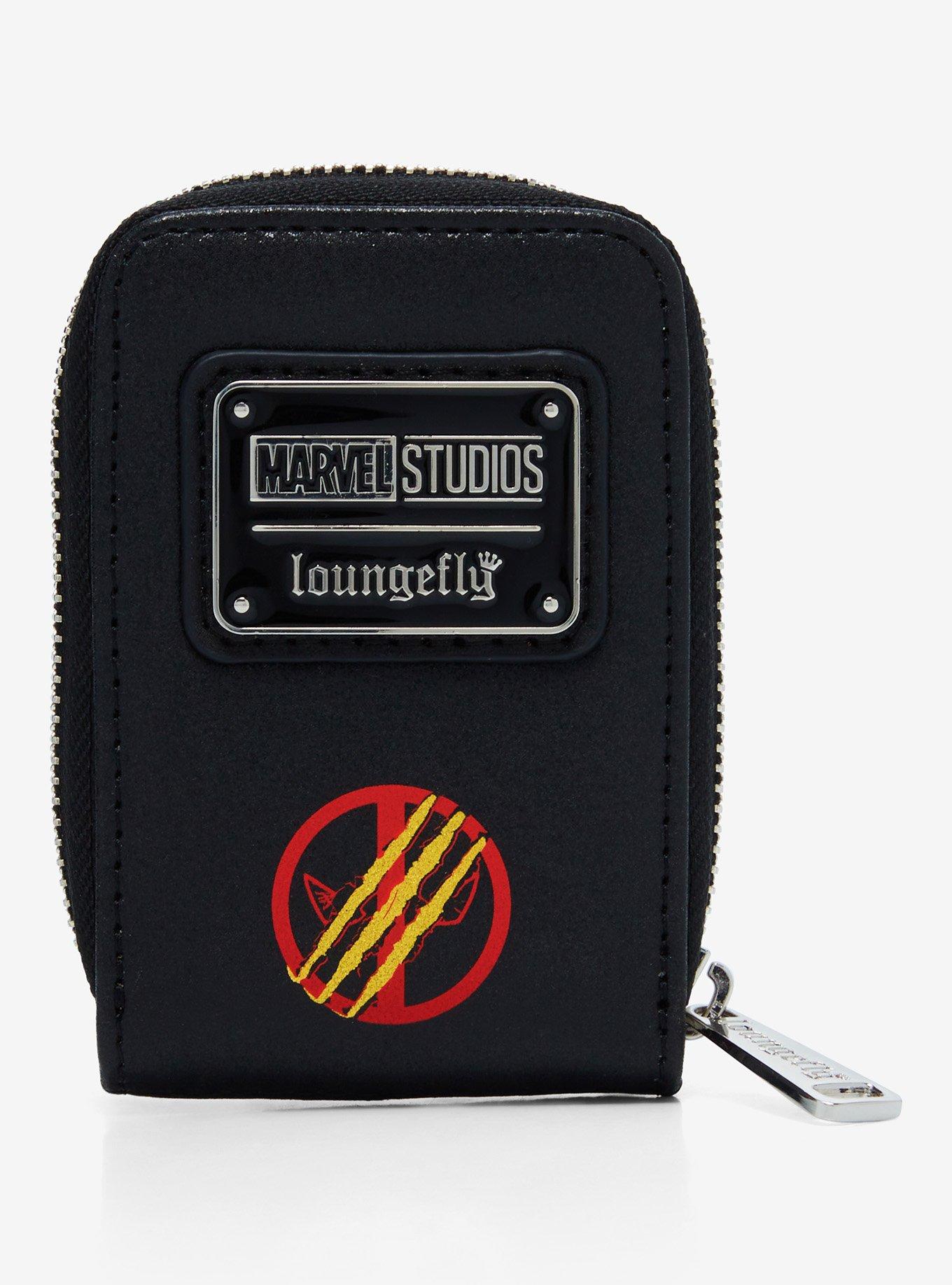 Loungefly Marvel Deadpool & Wolverine Split Portrait Accordion Wallet, , alternate