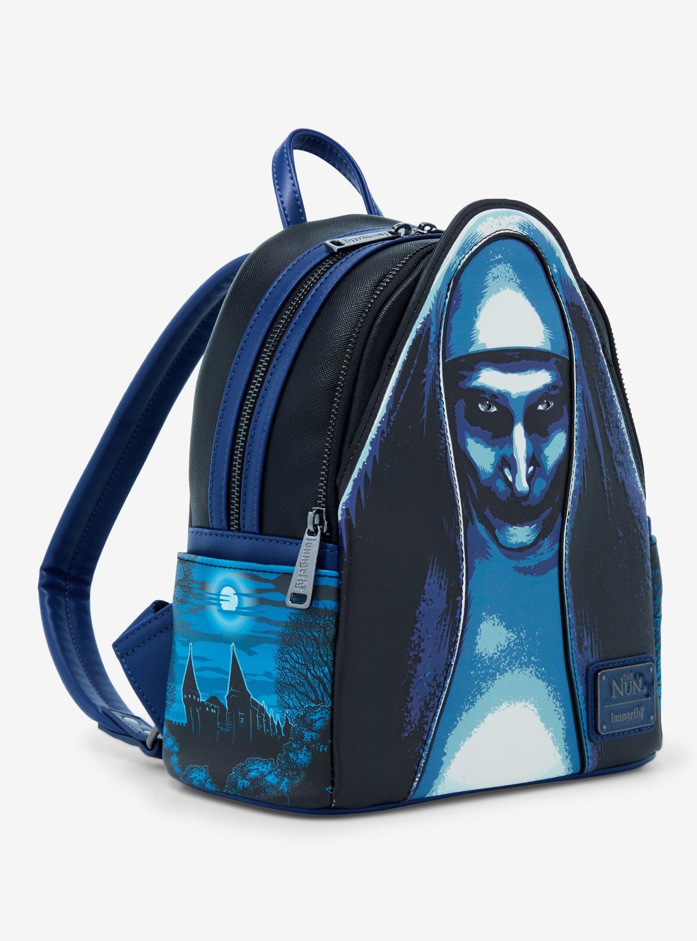 Loungefly The Nun Figural Nun Light-Up Glow-in-the-Dark Mini Backpack, , alternate