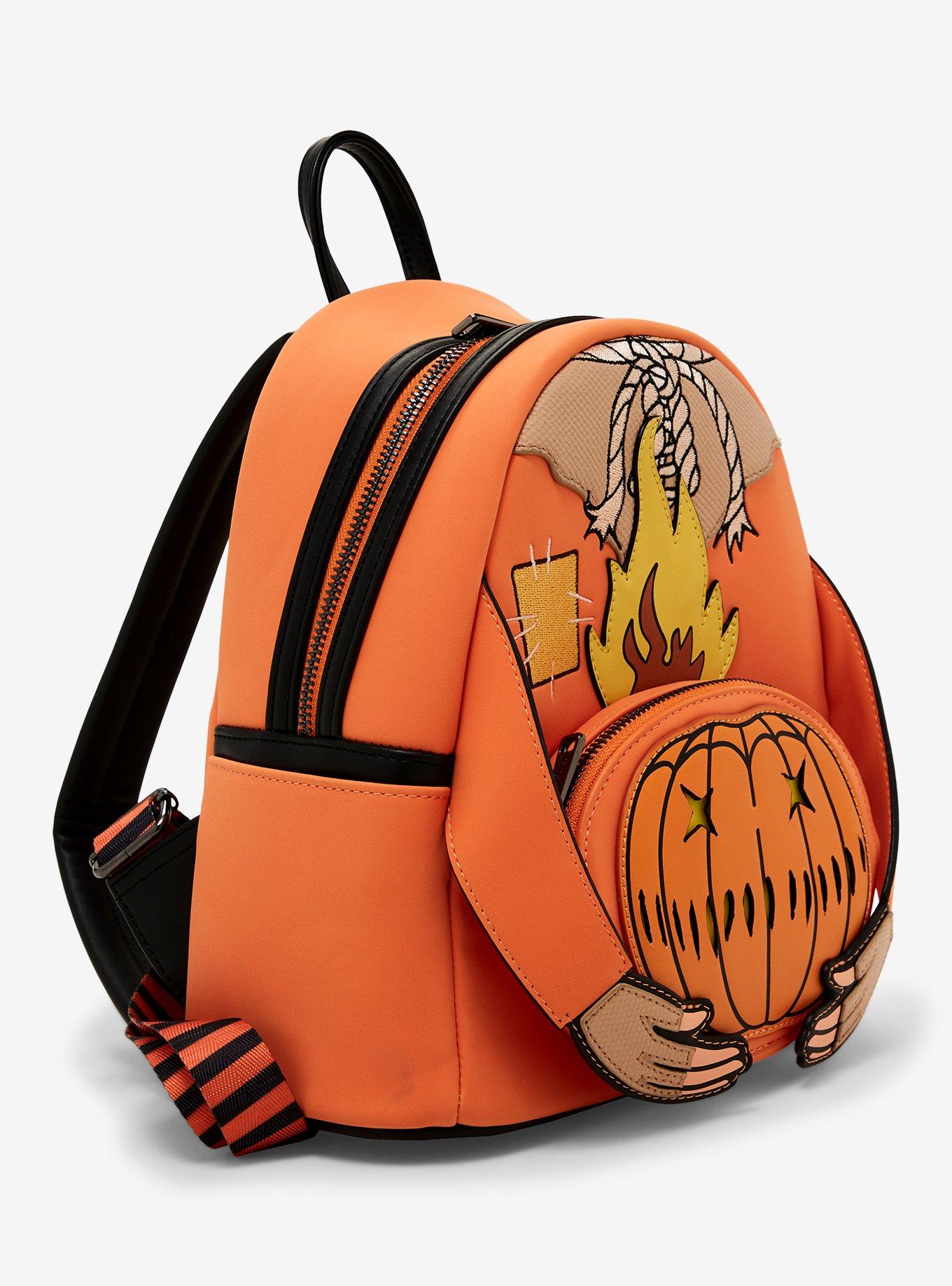 Loungefly Trick 'R Treat Sam Pumpkin Head Light-Up Mini Backpack, , alternate