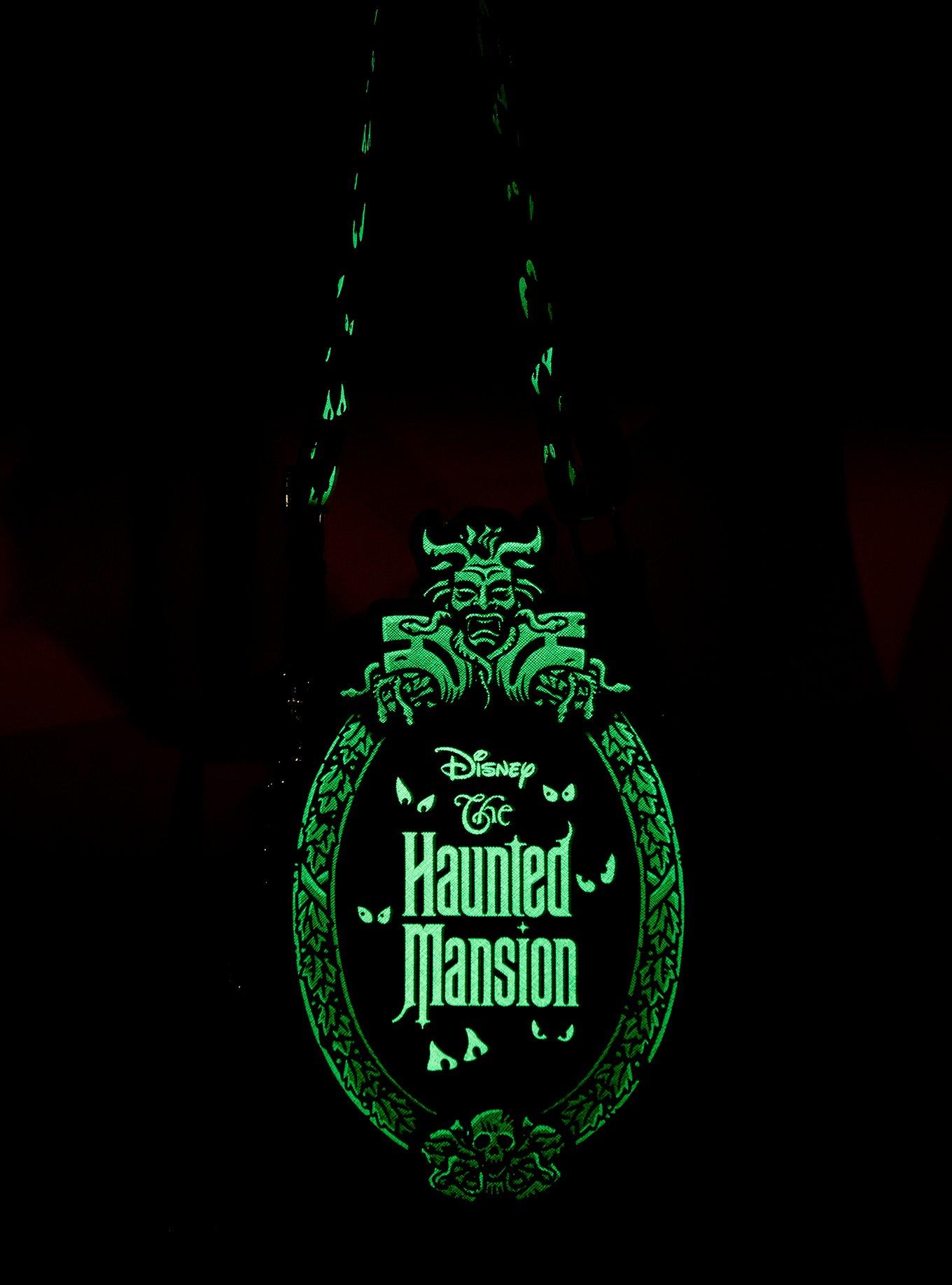 Loungefly Disney The Haunted Mansion Plaque Figural Glow-in-the-Dark Crossbody Bag, , alternate