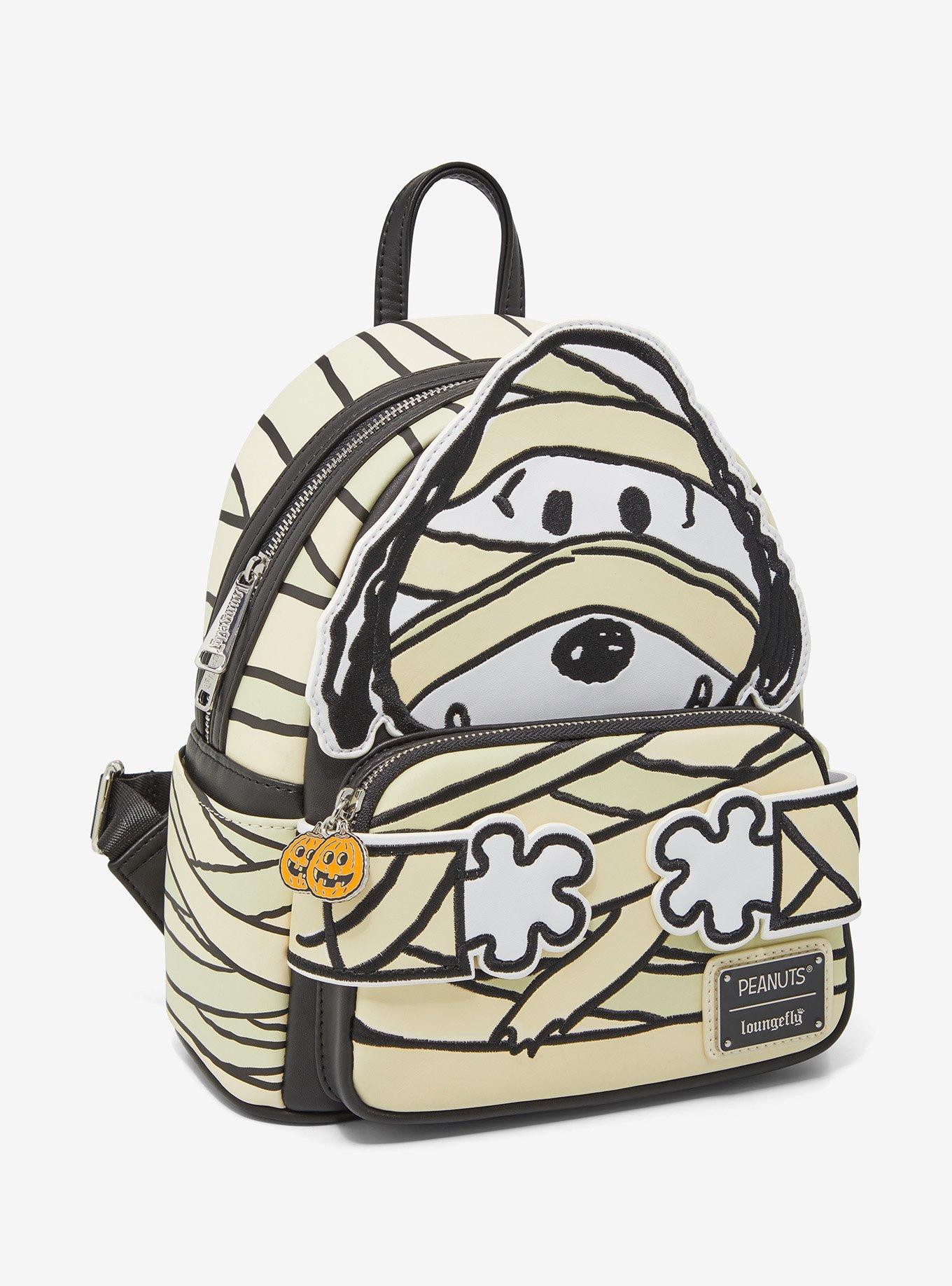 Loungefly Peanuts Snoopy Mummy Figural Glow-in-the-Dark Mini Backpack, , alternate