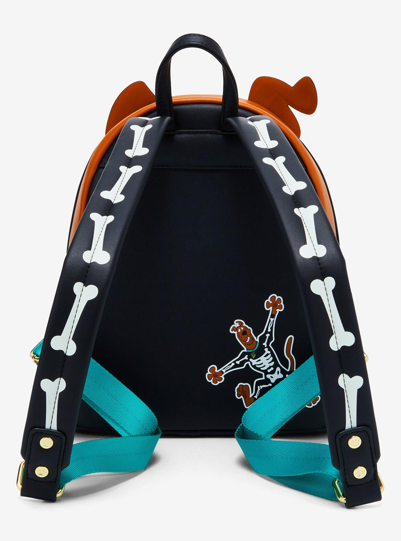 Loungefly Scooby-Doo! Skeleton Scooby Glow-in-the-Dark Mini Backpack, , alternate