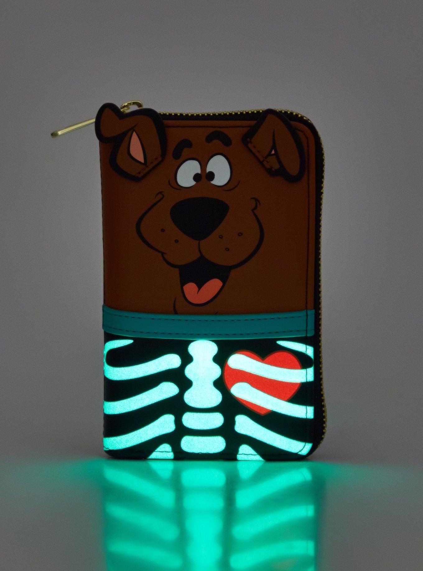 Loungefly Scooby-Doo! Skeleton Scooby Glow-in-the-Dark Small Zip Wallet, , hi-res