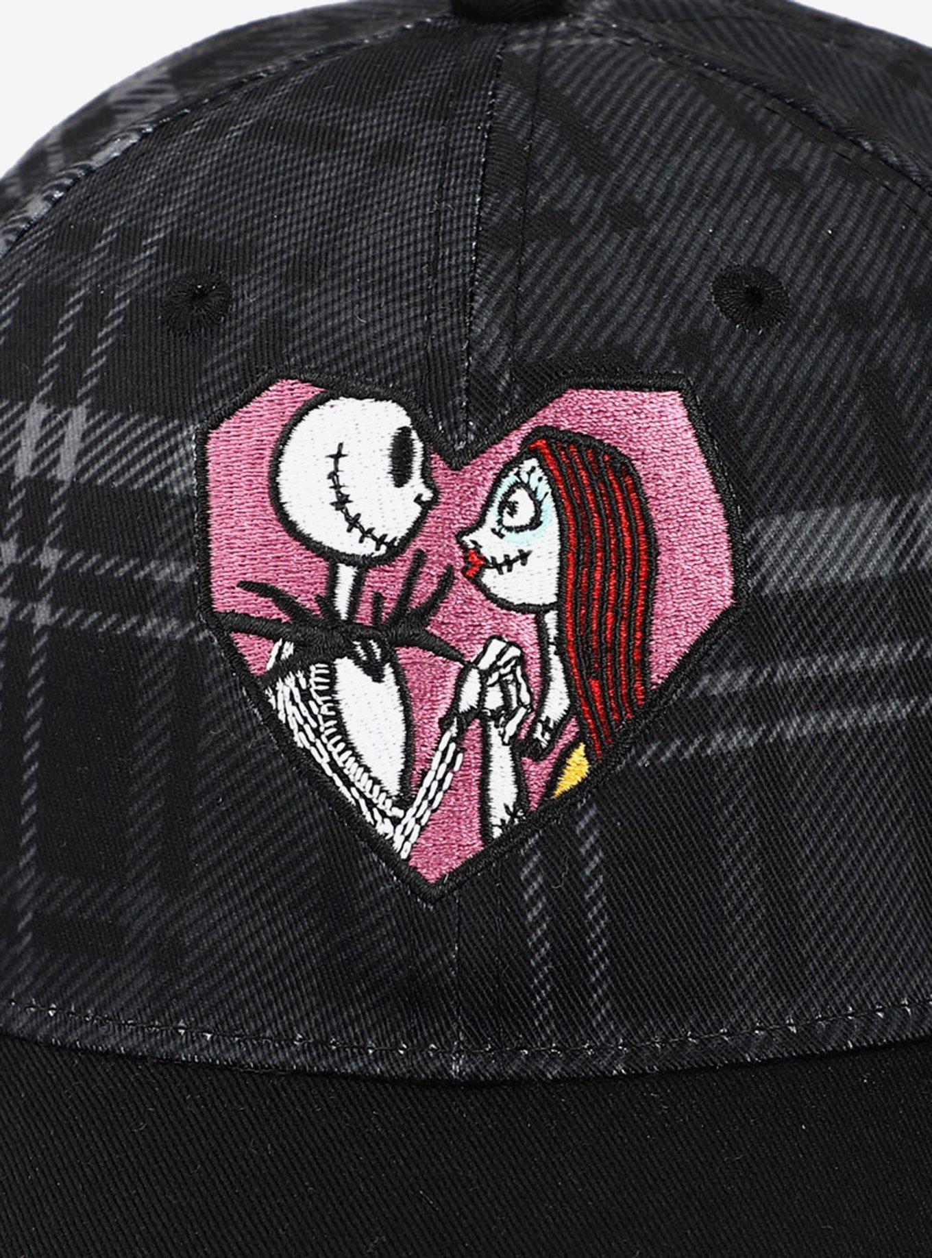 The Nightmare Before Christmas Jack & Sally Plaid Dad Cap, , alternate