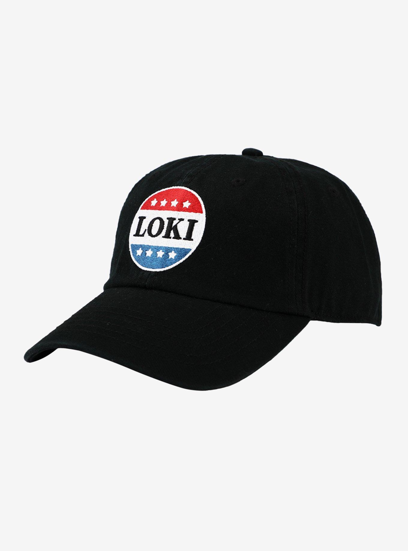 Marvel Loki Campaign Button Dad Cap, , hi-res