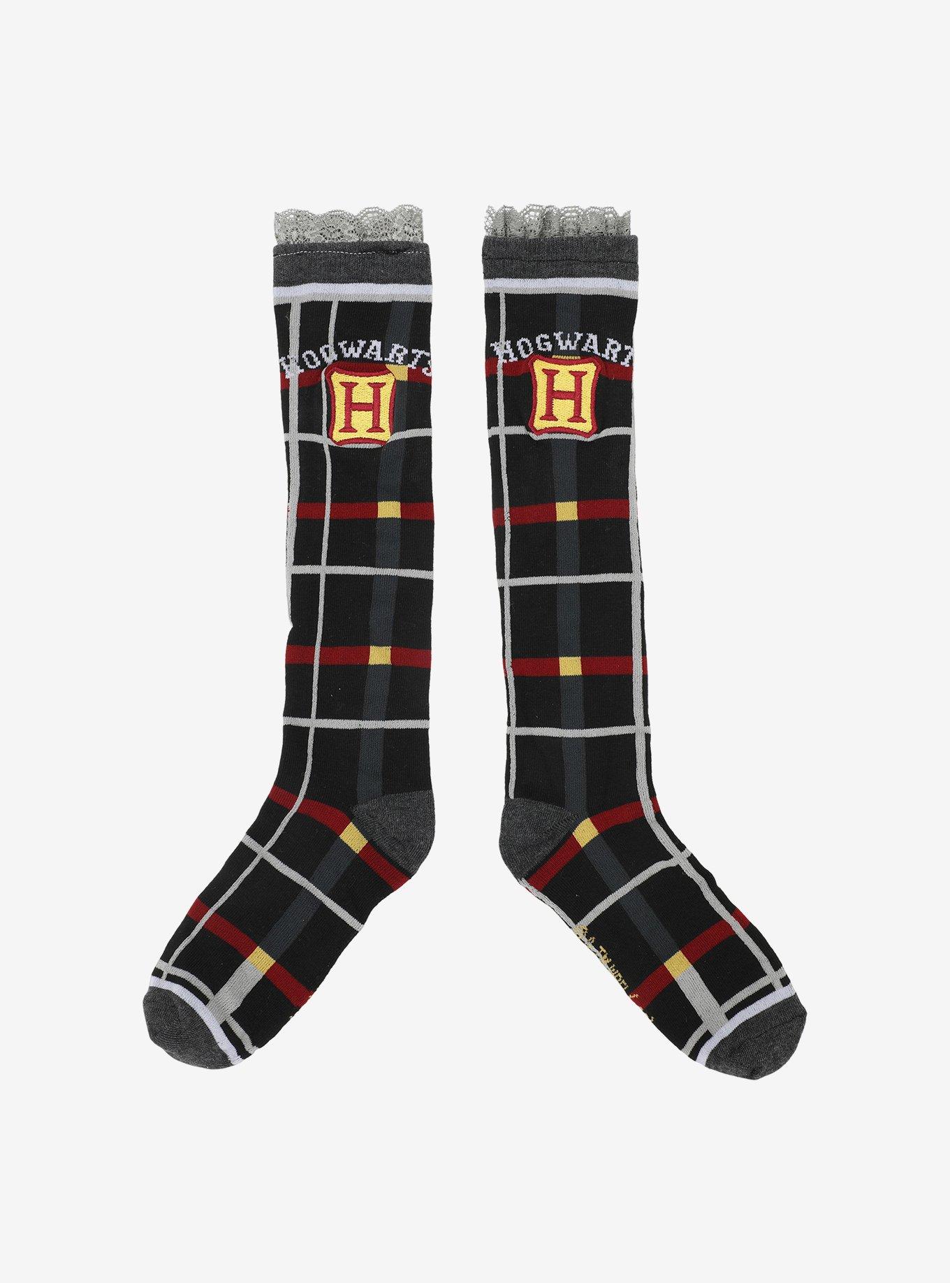 Harry Potter Plaid Knee-High Socks, , alternate