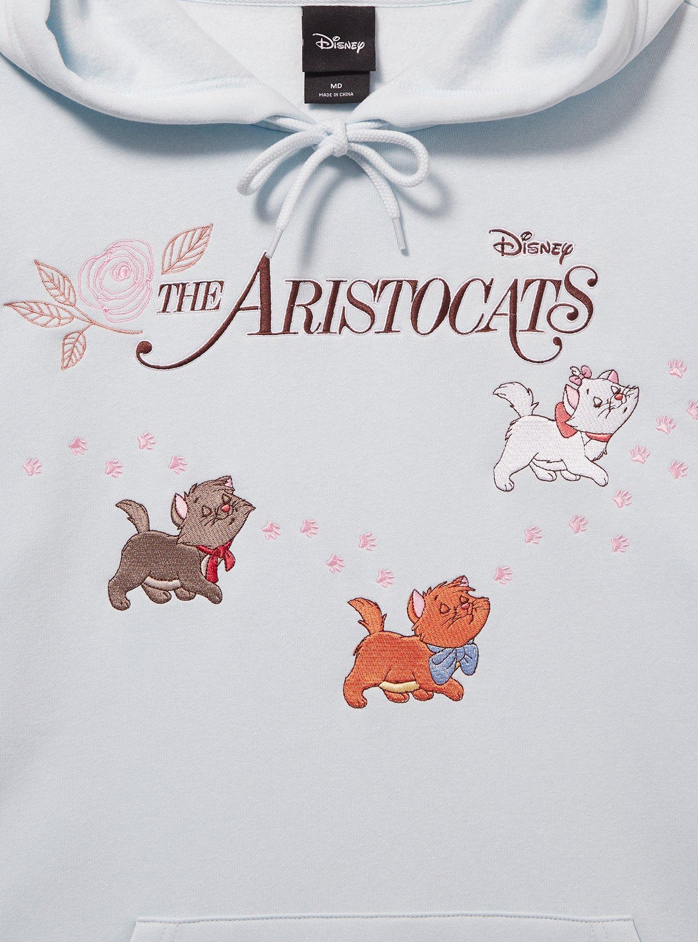 Disney The Aristocats Characters Floral Hoodie - BoxLunch Exclusive, LIGHT BLUE, alternate