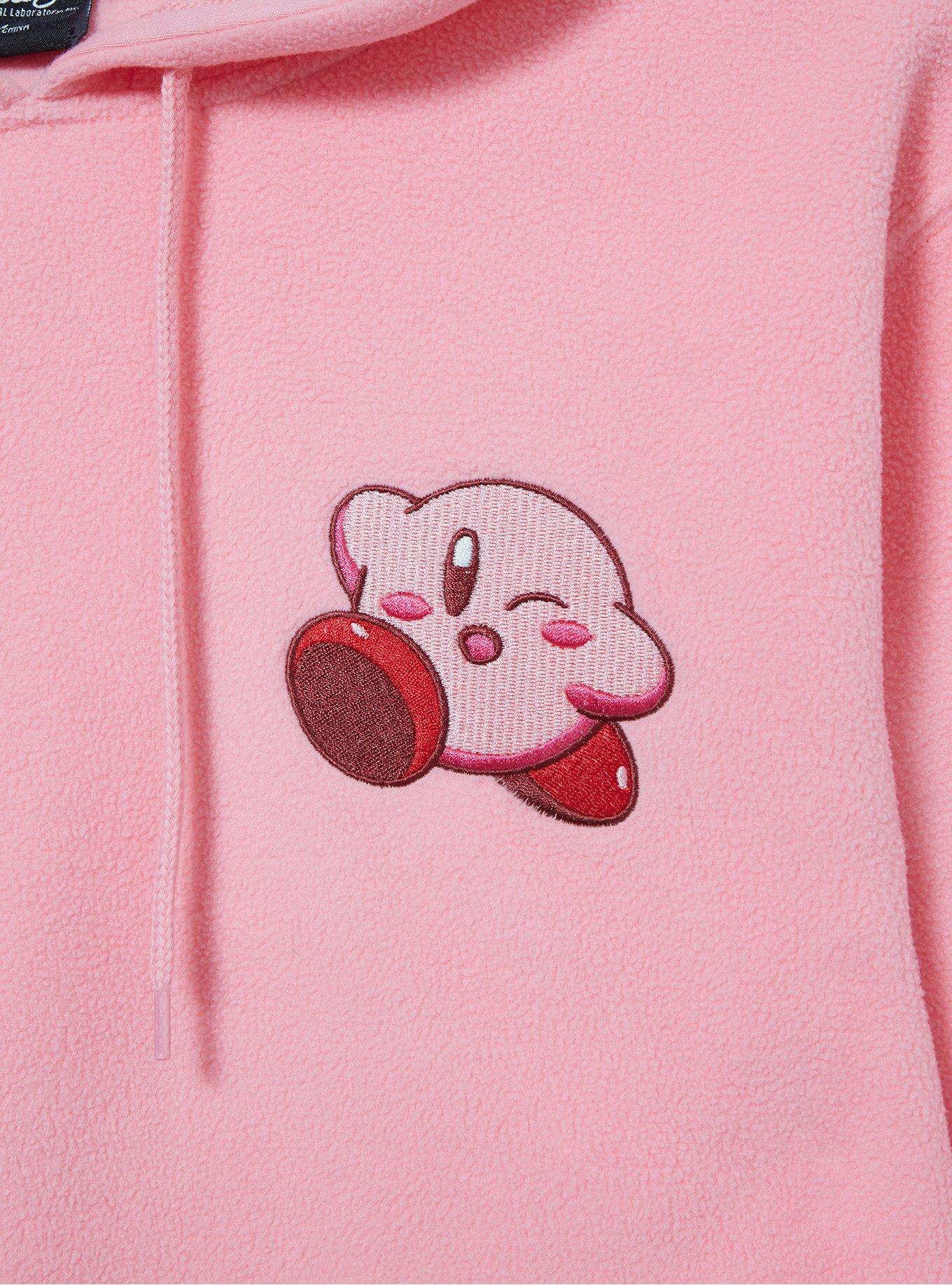 Nintendo Kirby Sherpa Fleece Hoodie — BoxLunch Exclusive, LIGHT PINK, alternate