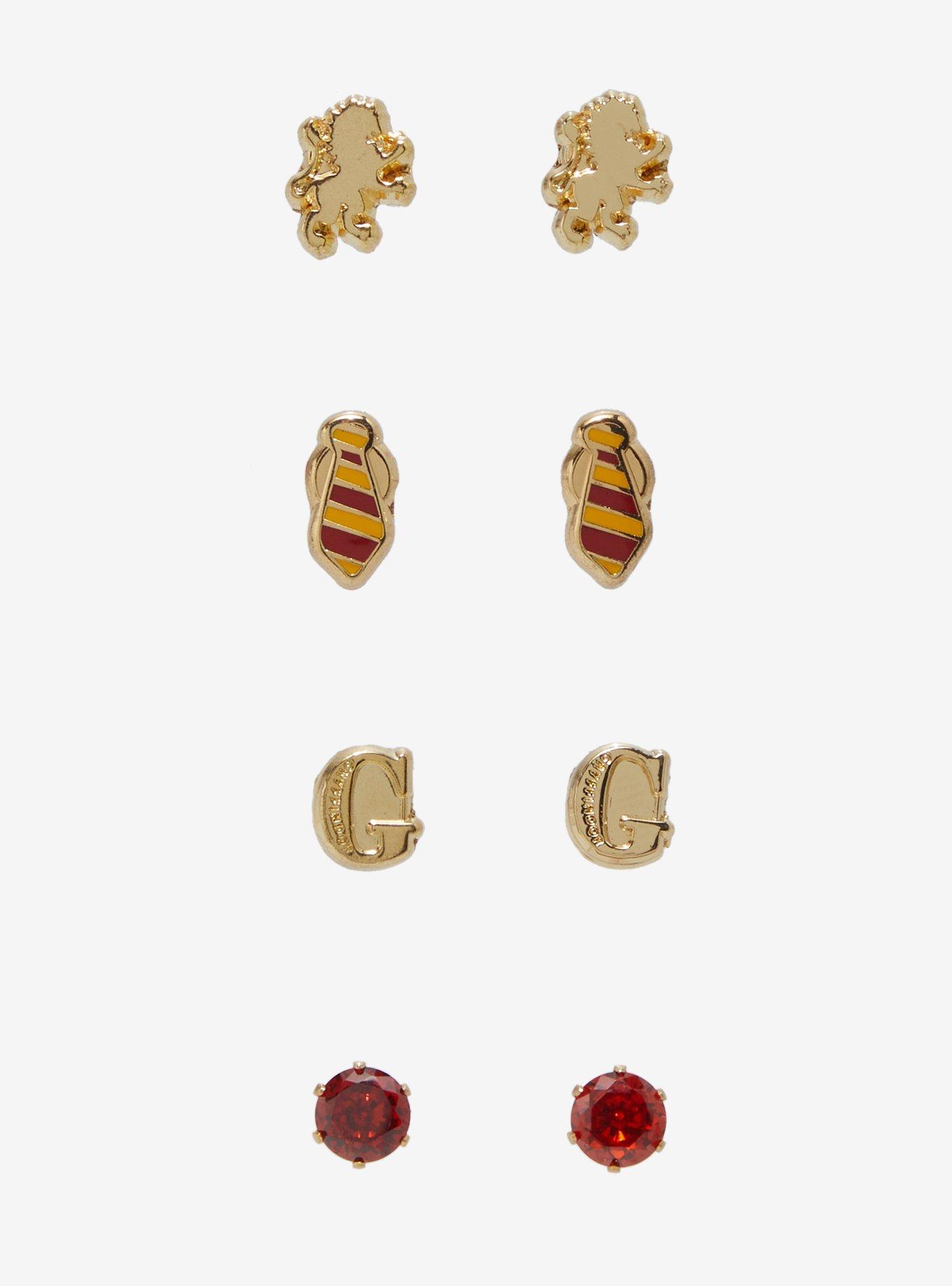 Harry Potter Gryffindor Icons Earring Set, , alternate