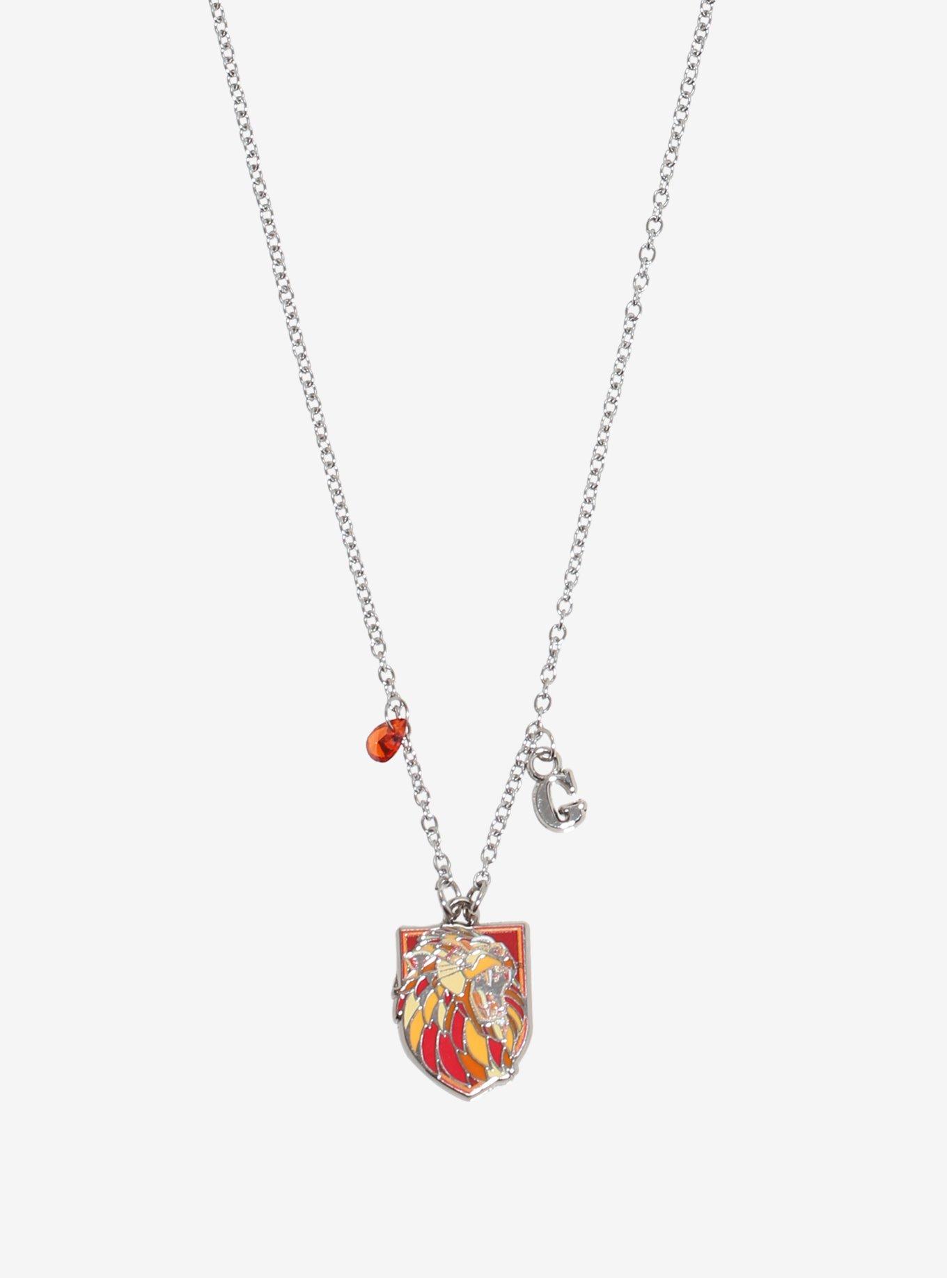 Harry Potter Gryffindor Crest Necklace, , alternate