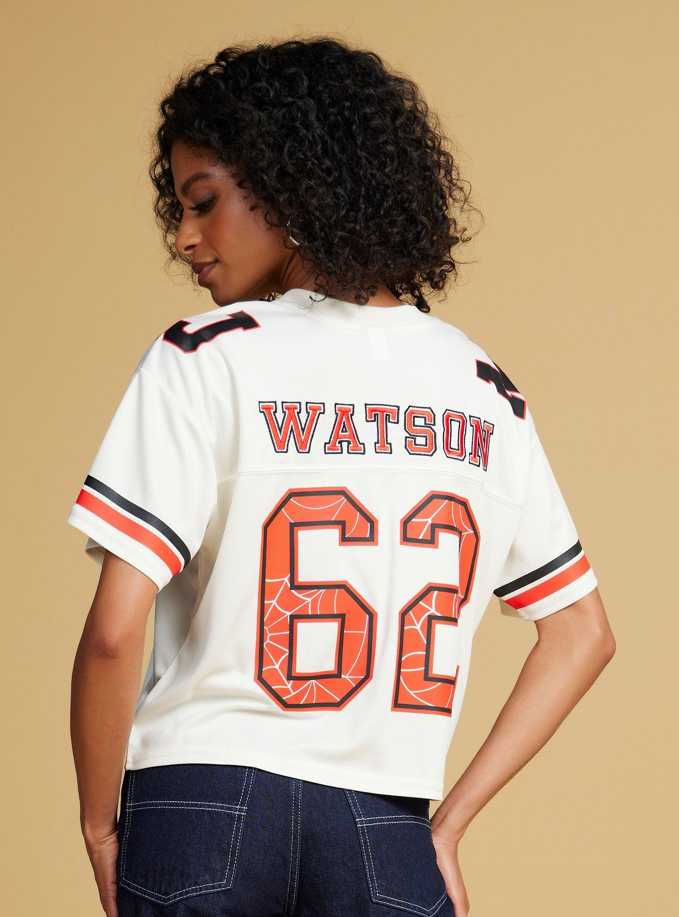 Marvel Spider-Man Mary Jane Watson Women's Cropped Jersey - BoxLunch Exclusive, , alternate