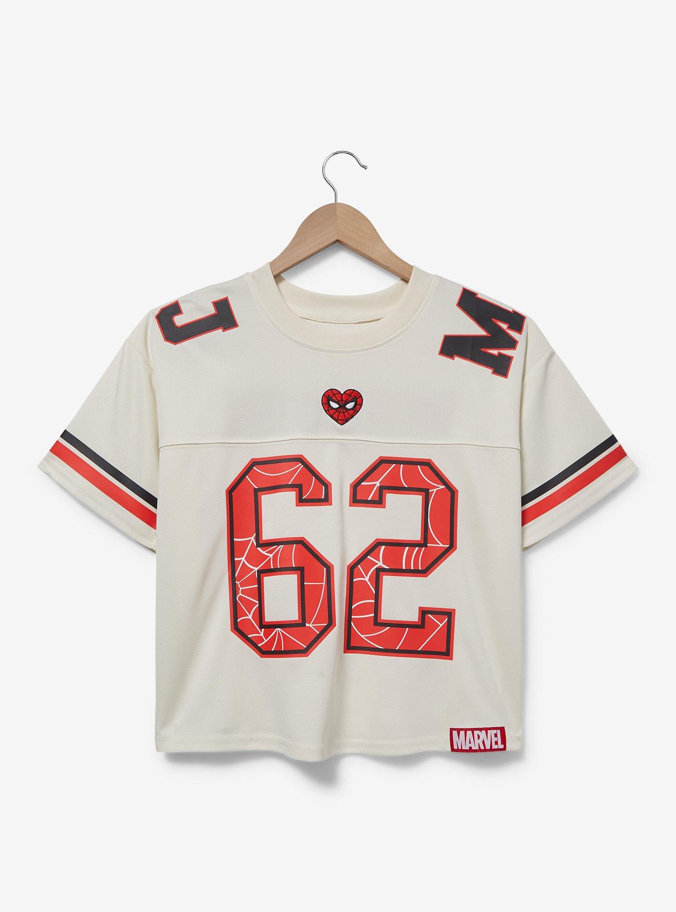 Marvel Spider-Man Mary Jane Watson Women's Cropped Jersey - BoxLunch Exclusive, , alternate