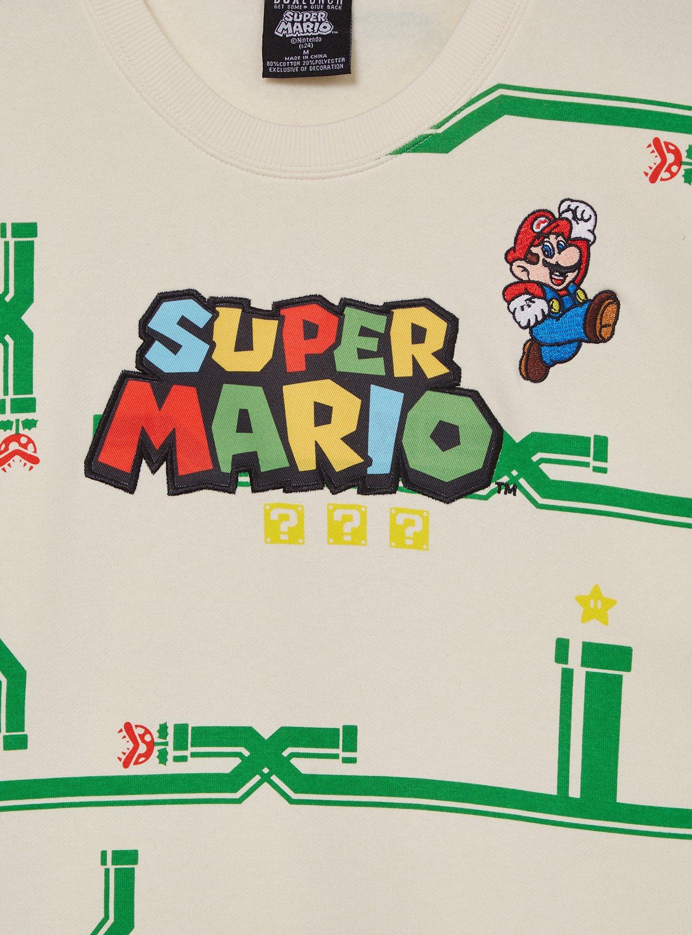 Nintendo Super Mario Bros. Green Pipes Sweatshirt — BoxLunch Exclusive, , alternate