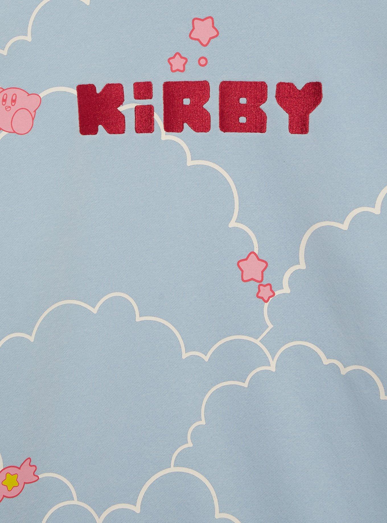 Nintendo Kirby Clouds Allover Print Crewneck - BoxLunch Exclusive, BLUE, alternate