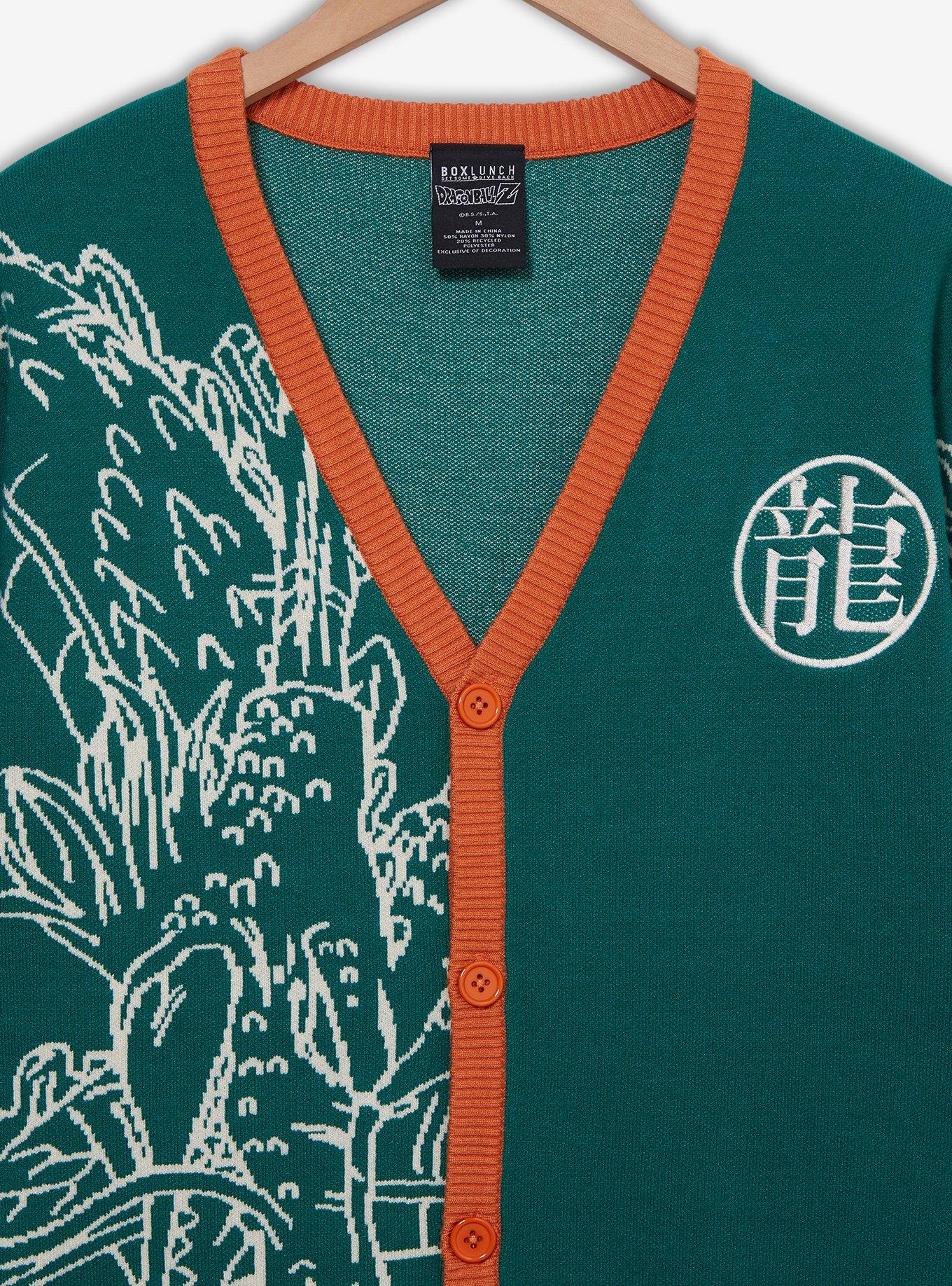 Dragon Ball Z Shenron Cardigan — BoxLunch Exclusive, GREEN, alternate