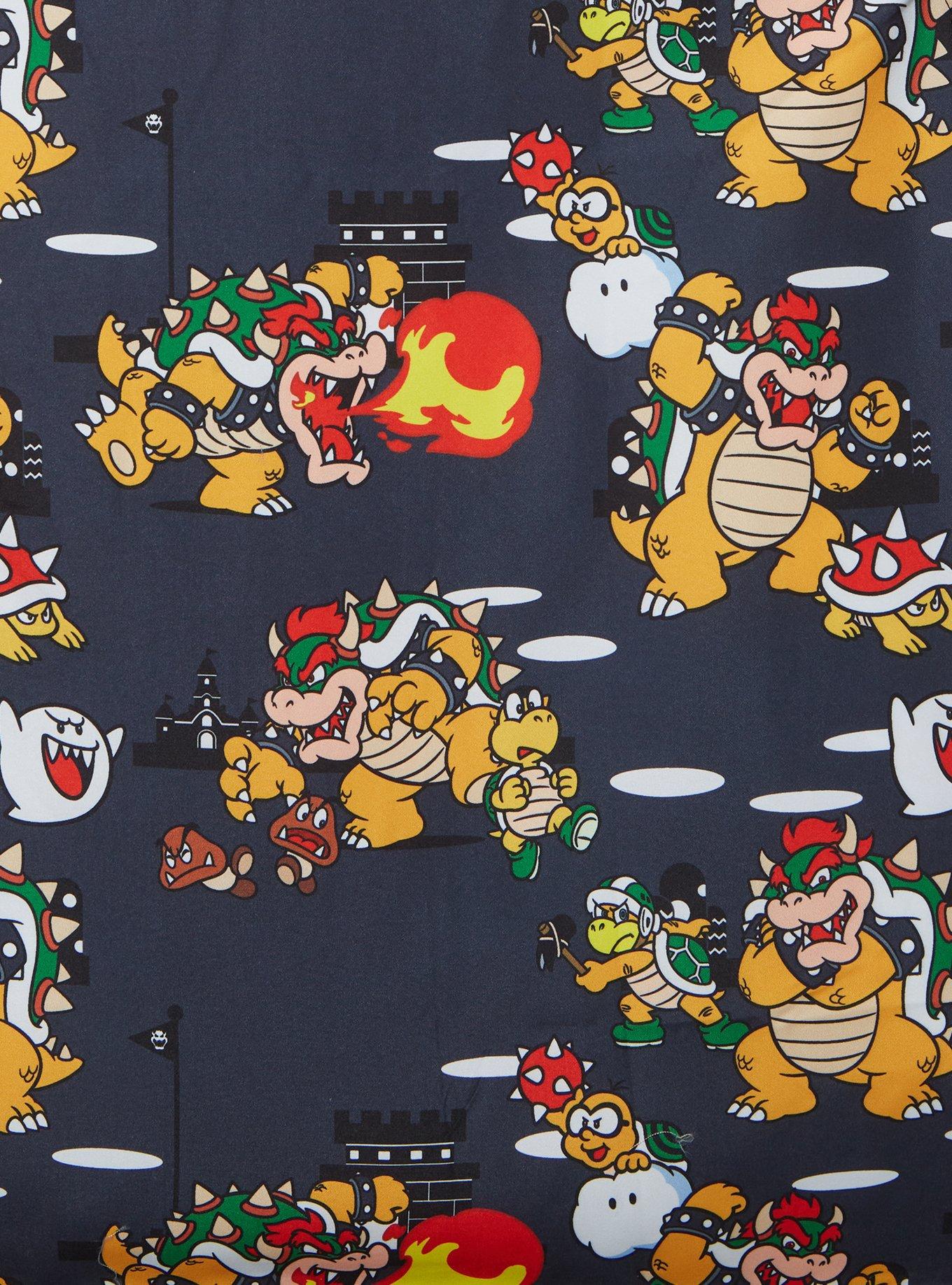 Opposuits Nintendo Super Mario Bros. Bowser Allover Print Woven Button-Up - BoxLunch Exclusive, MULTI, alternate