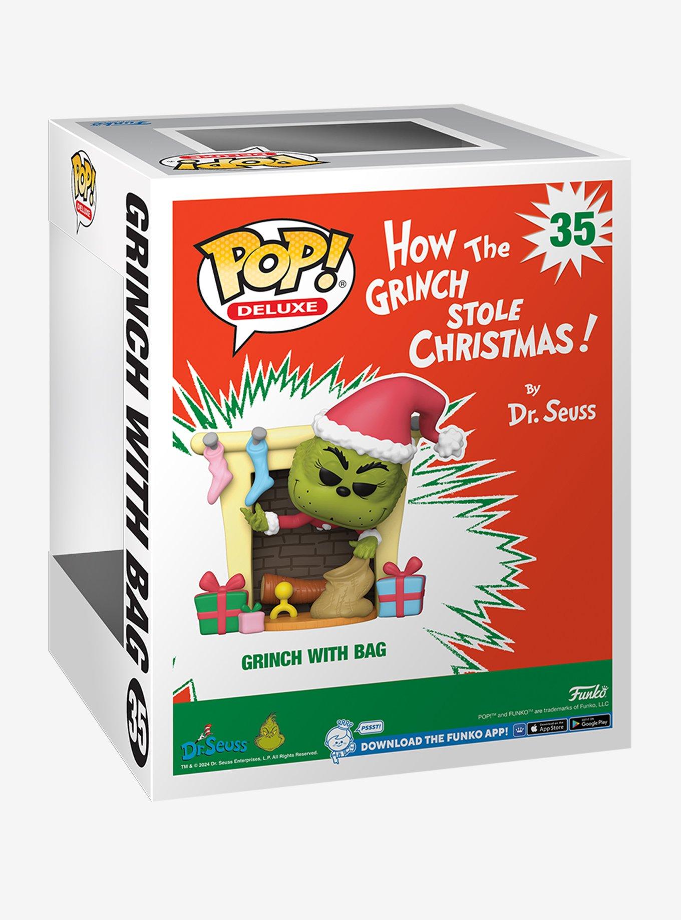 Funko Pop! Deluxe How the Grinch Stole Christmas Grinch with Bag Vinyl Figure, , alternate