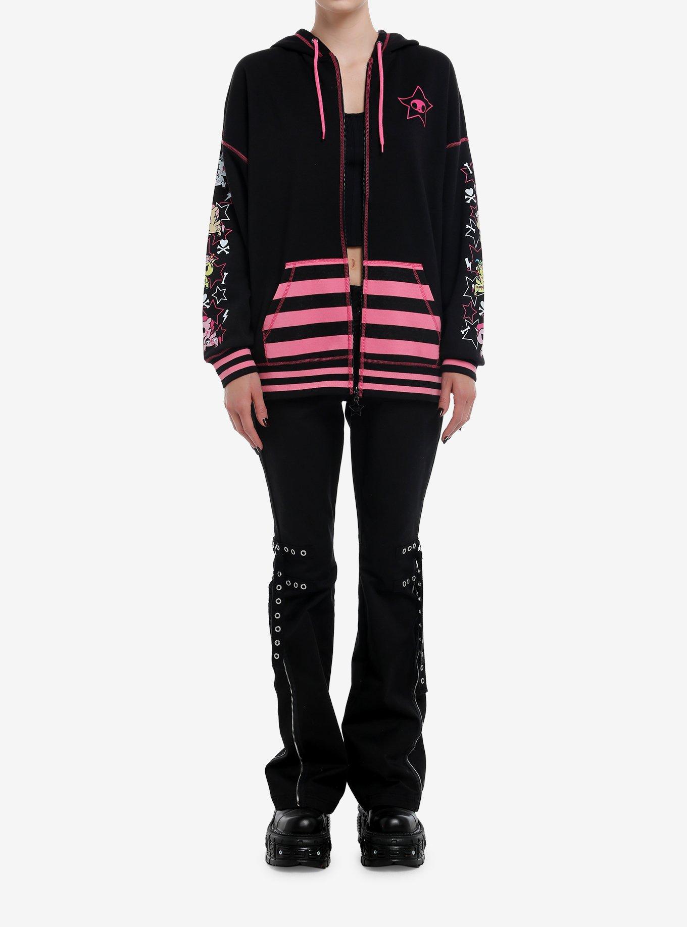 Tokidoki Unicorno Girls Oversized Hoodie, PINK, alternate