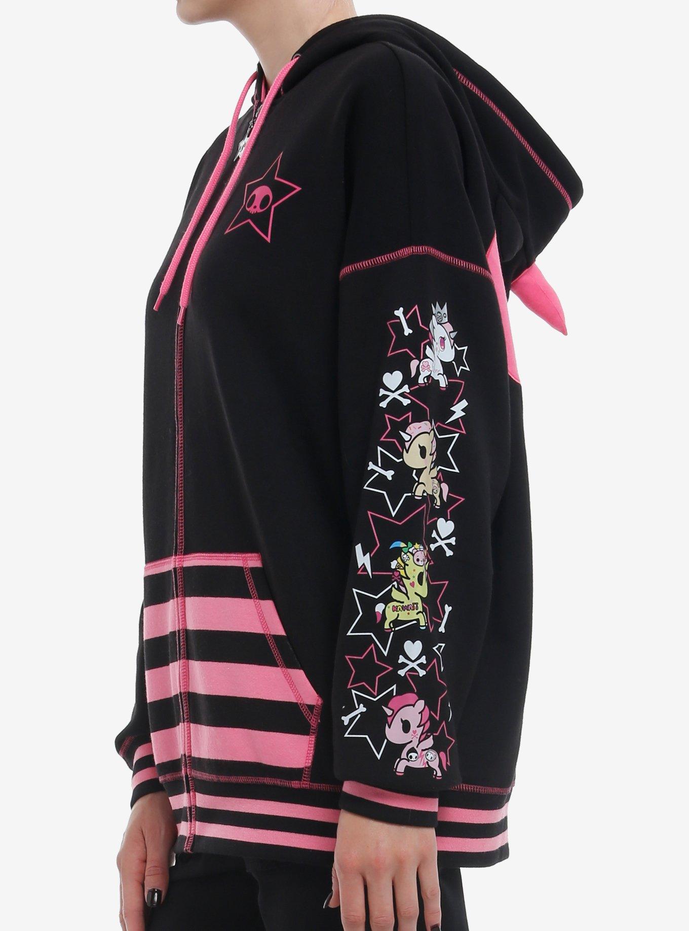 Tokidoki Unicorno Girls Oversized Hoodie, PINK, alternate