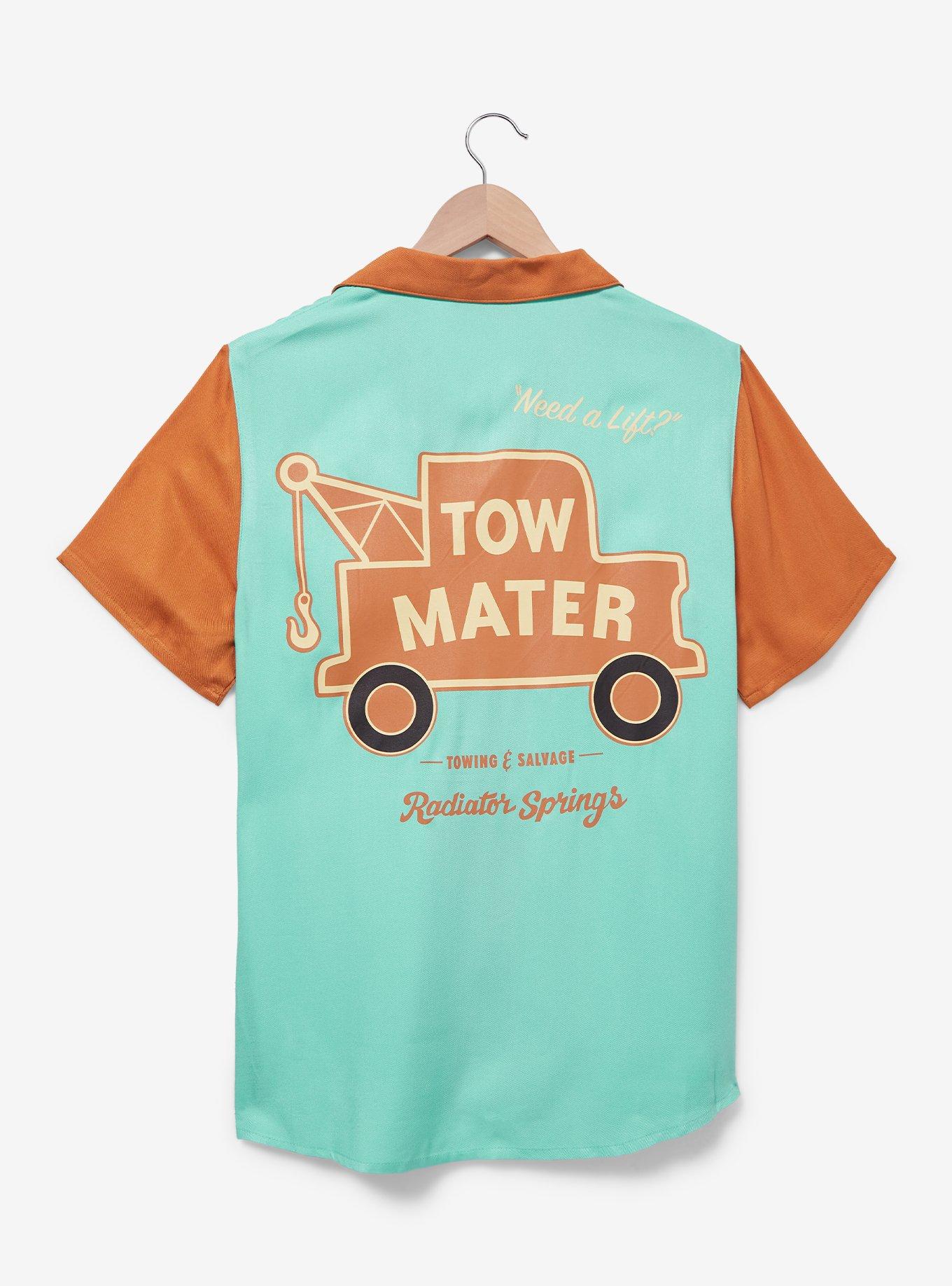 Cakeworthy Disney Pixar Cars Tow Mater Woven Button-Up Top