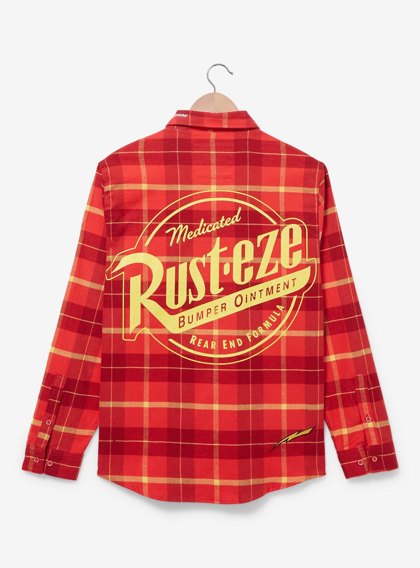 Cakeworthy Disney Pixar Cars Lightning McQueen Flannel, PLAID - RED, alternate