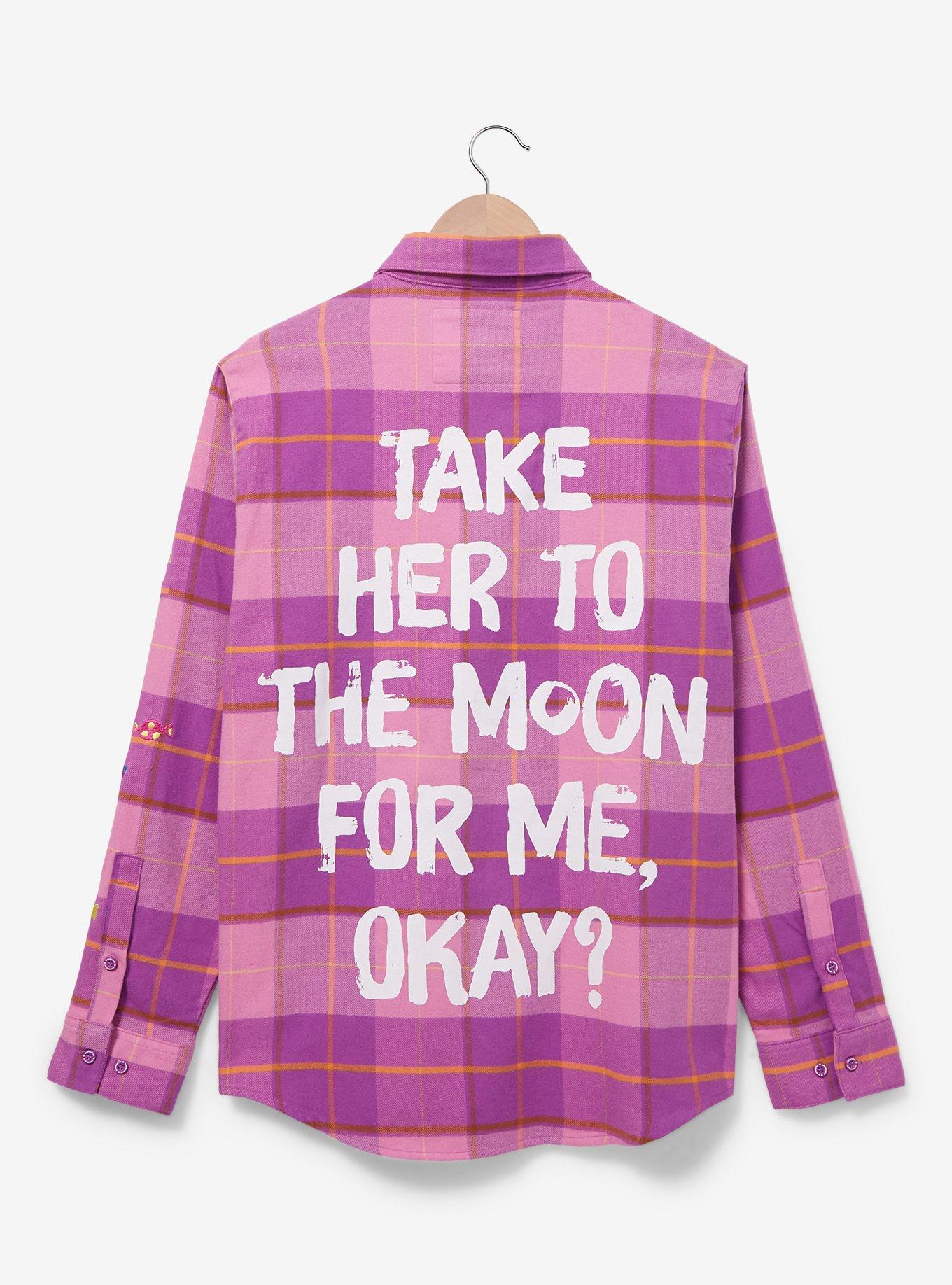 Cakeworthy Disney Pixar Inside Out Bing Bong Flannel, PLAID - PINK, alternate