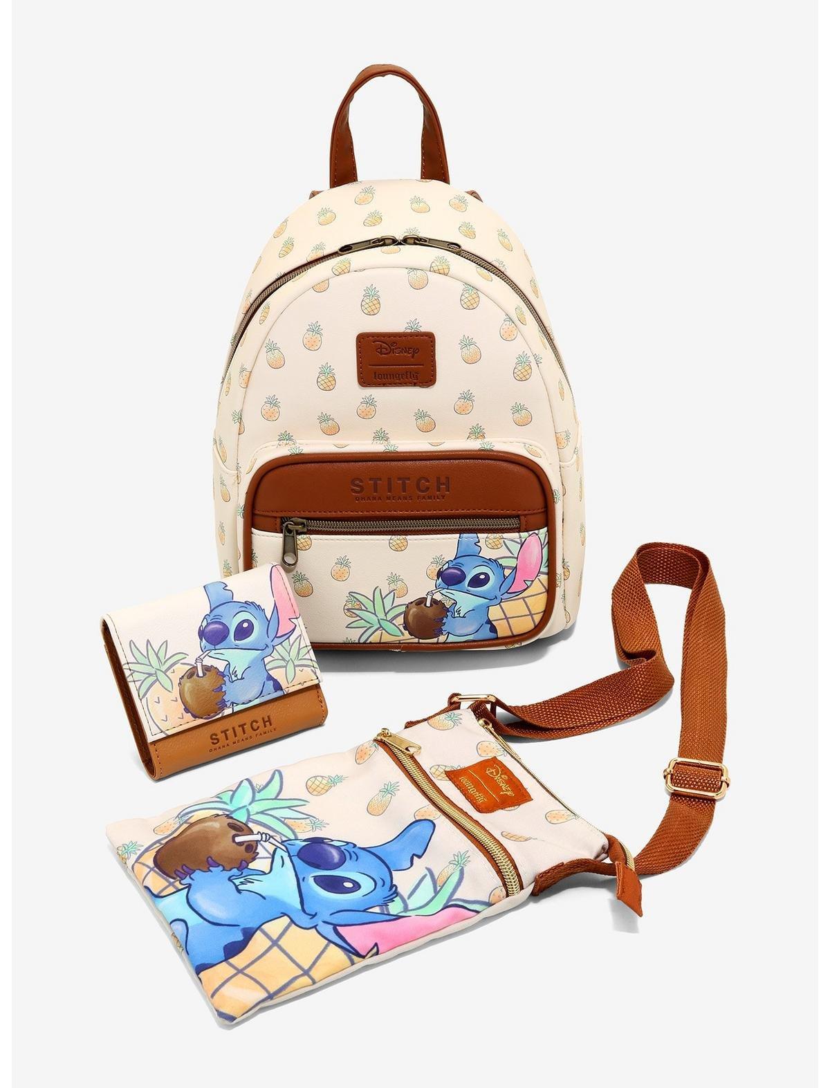 Loungefly Disney Lilo & Stitch Pineapple Mini Backpack, , alternate