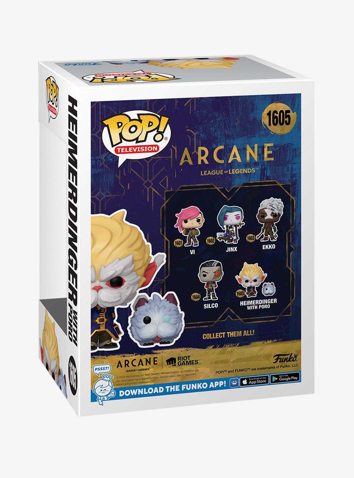 Funko Pop! Television Arcane Heimerdinger with Poro Vinyl Figure Set, , alternate