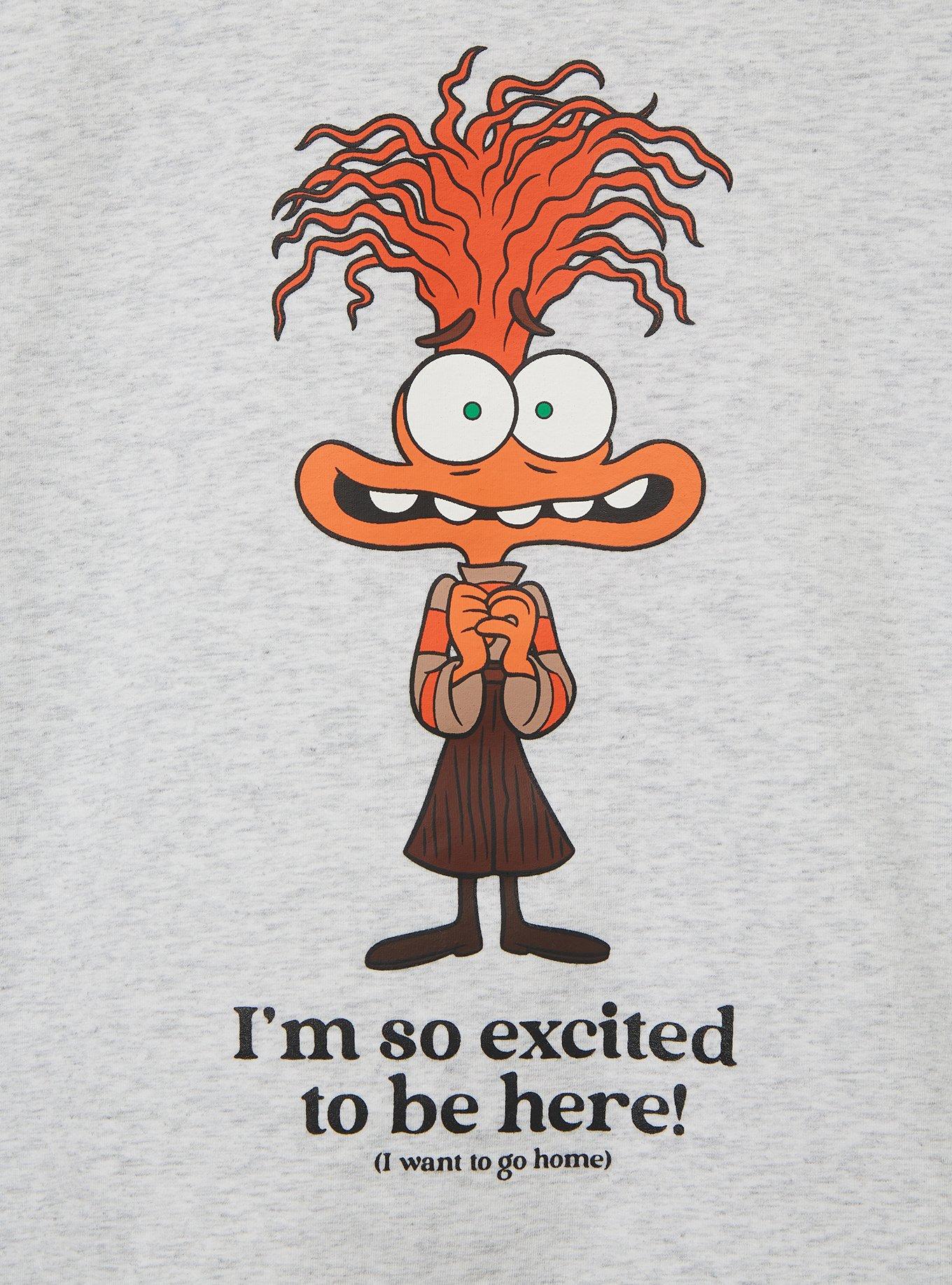 Cakeworthy Disney Pixar Inside Out 2 Anxiety Cropped Women's T-Shirt, MULTI, alternate