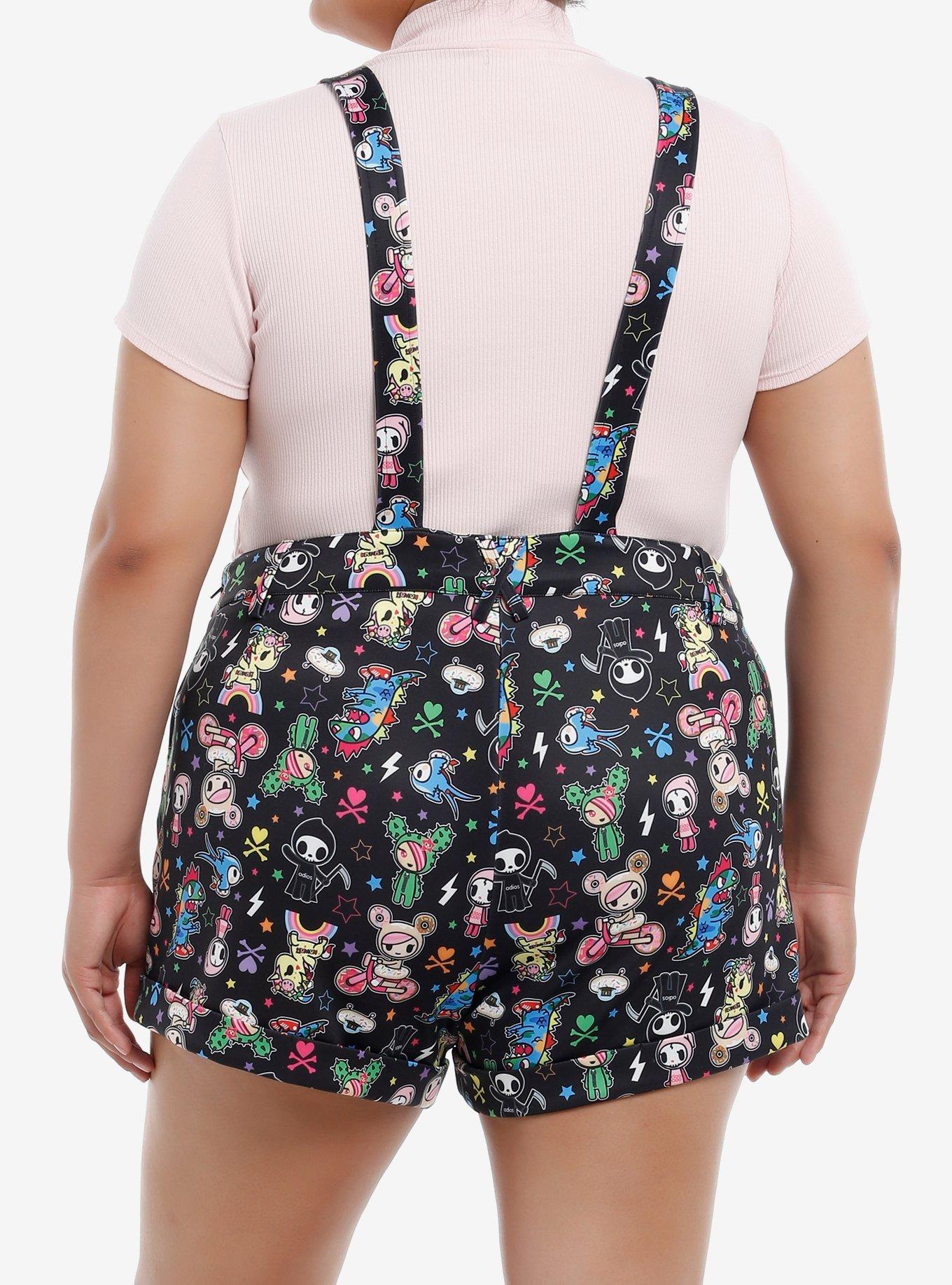 Tokidoki Characters Shortalls Plus Size, MULTI, alternate