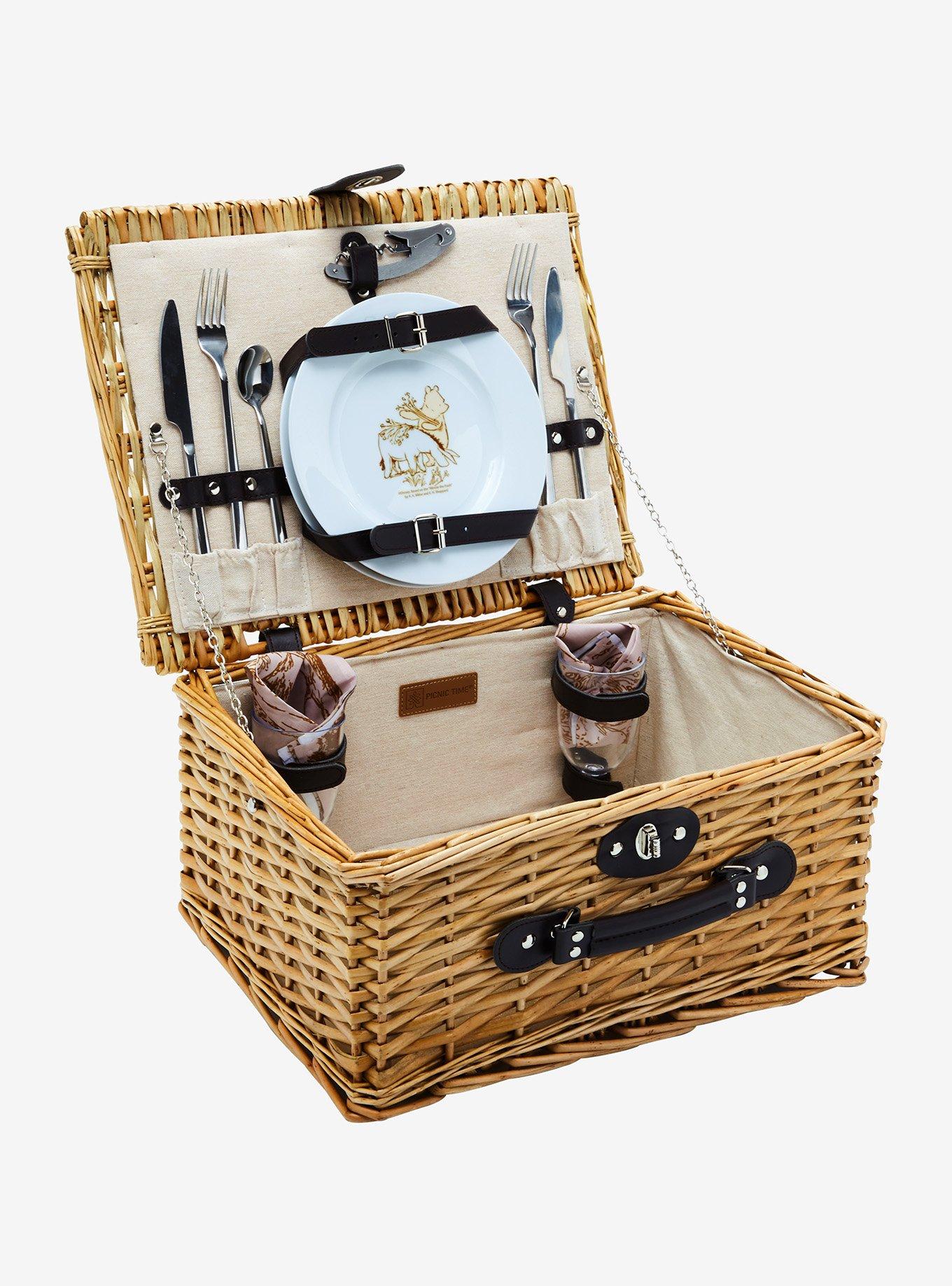 Disney Winnie the Pooh Picnic Basket & Utensils Set, , alternate