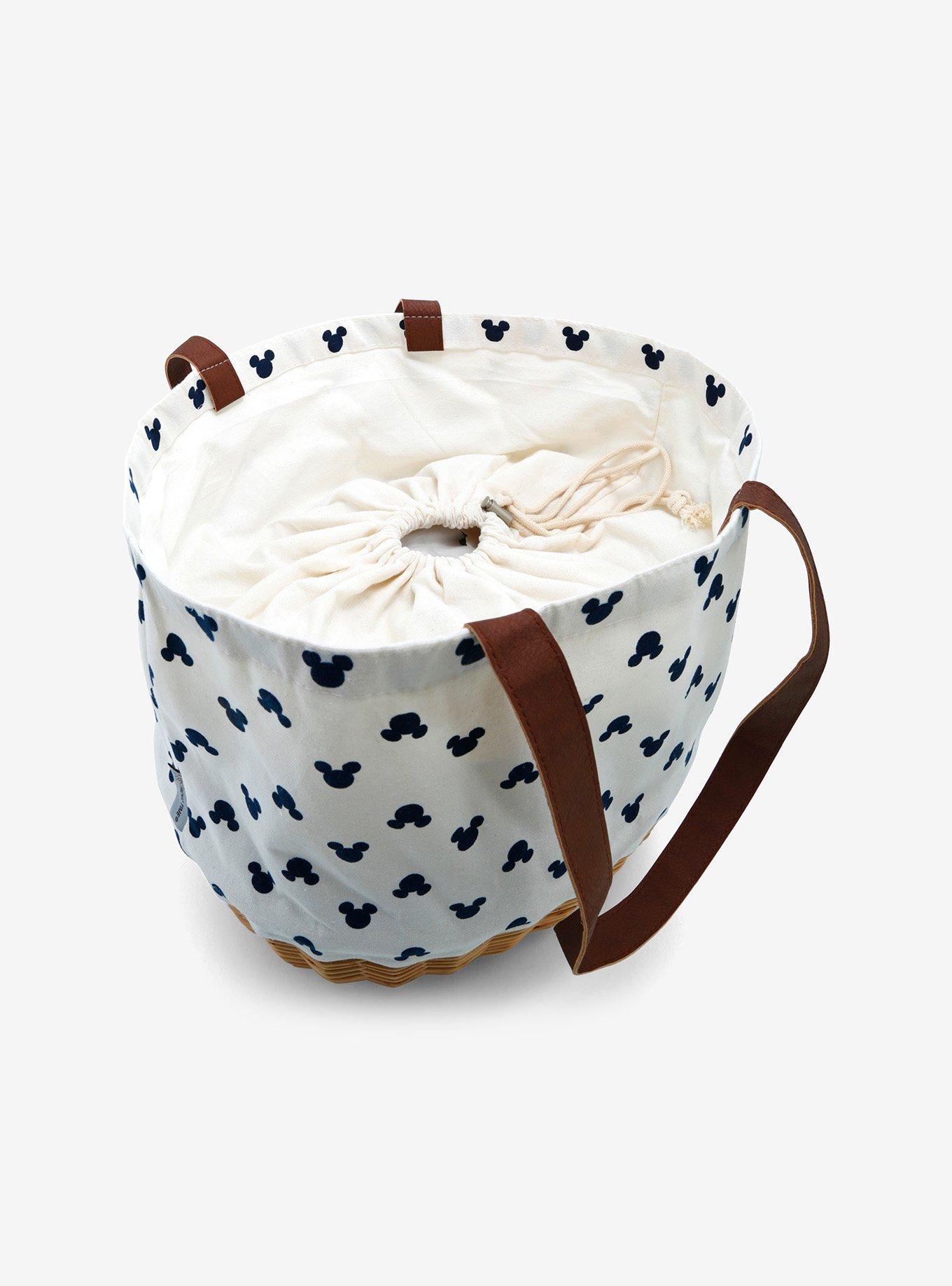 Disney Mickey Mouse Allover Print Basket Tote Bag, , alternate