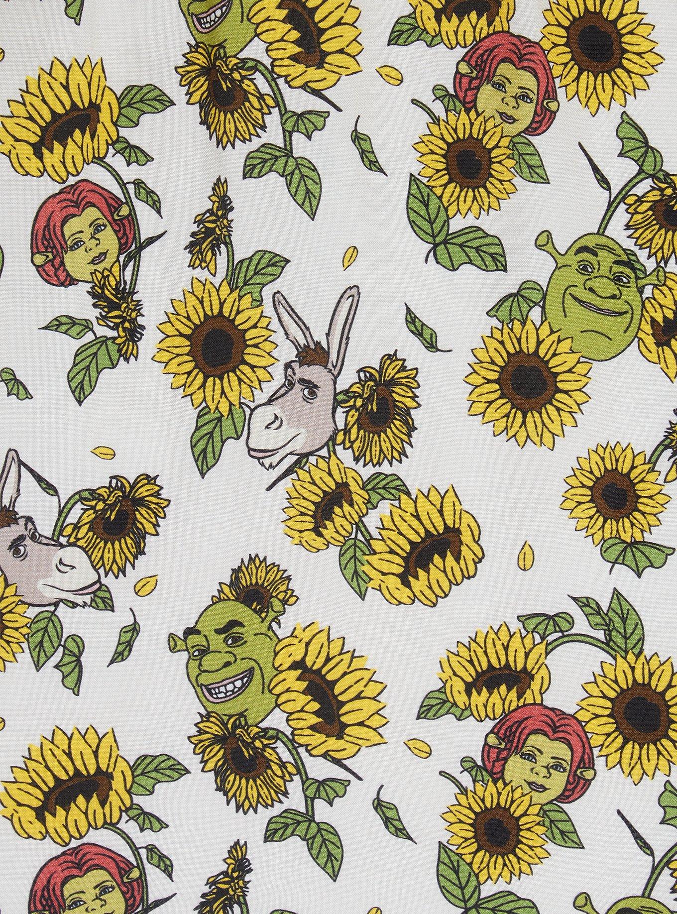 Shrek Sunflower Allover Print Smock Dress, MULTI, alternate