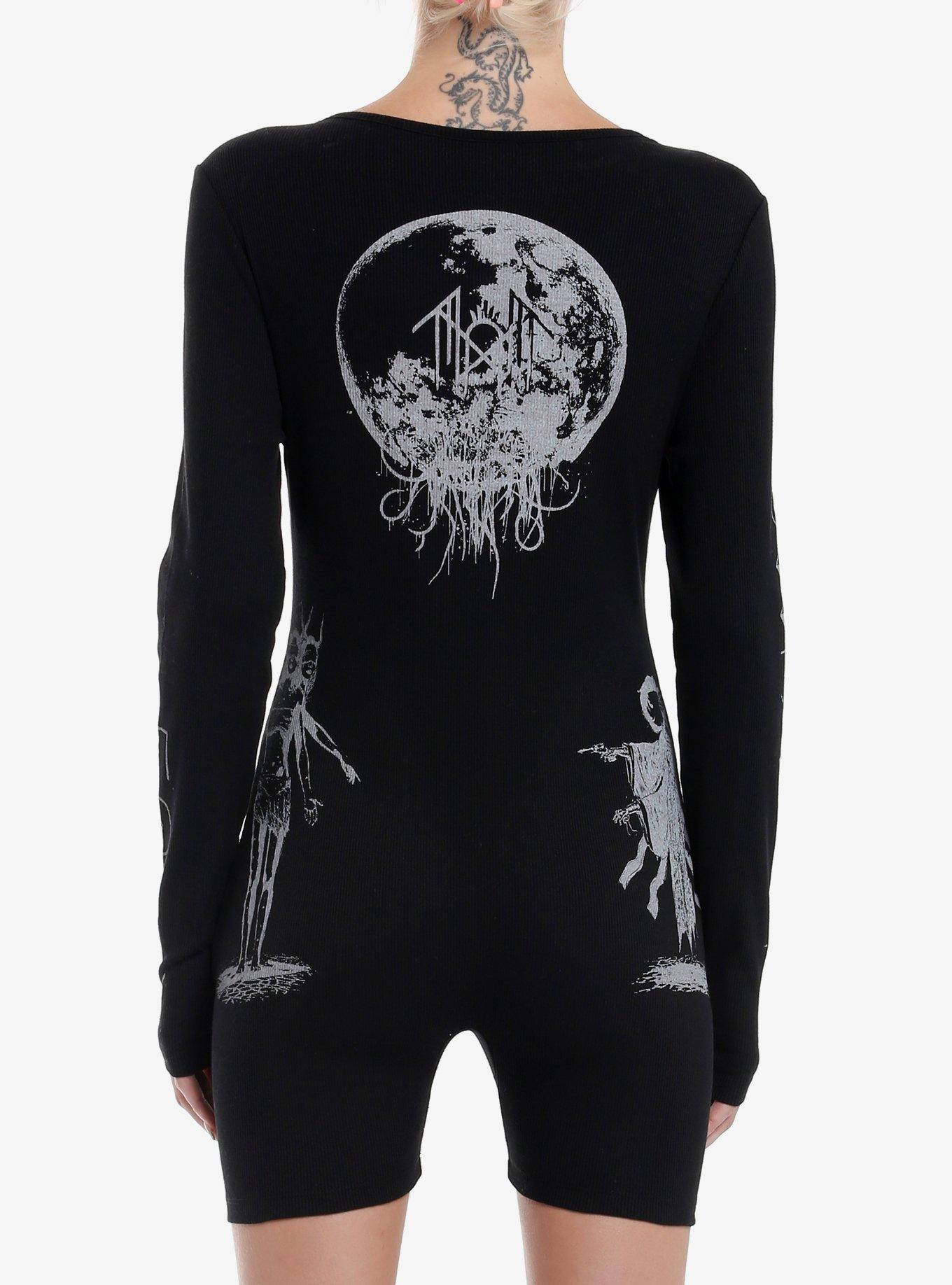 Sleep Token Symbols Long-Sleeve Romper, BLACK, alternate