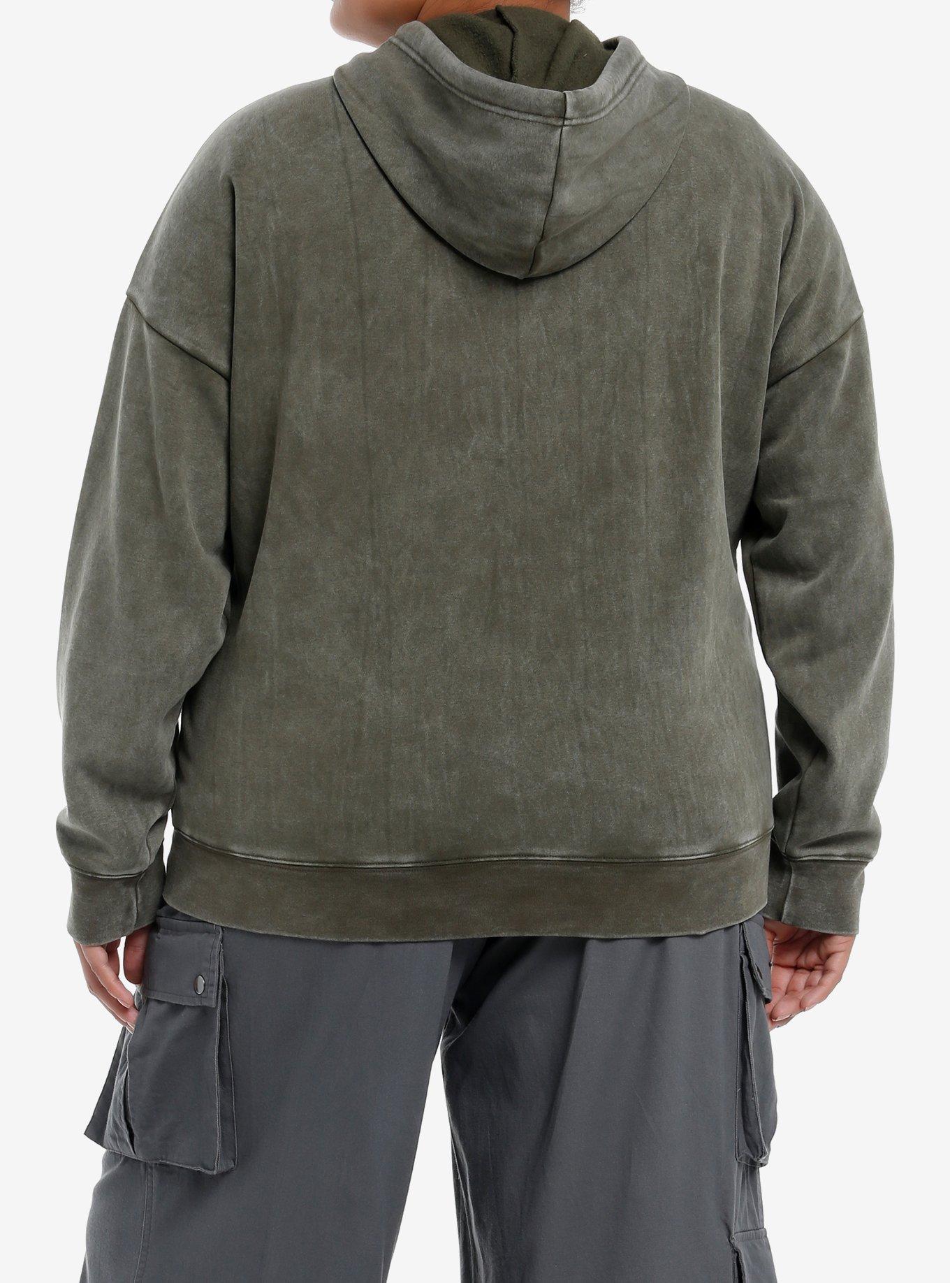 Social Collision Star Swirl Girls Hoodie Plus Size, , alternate