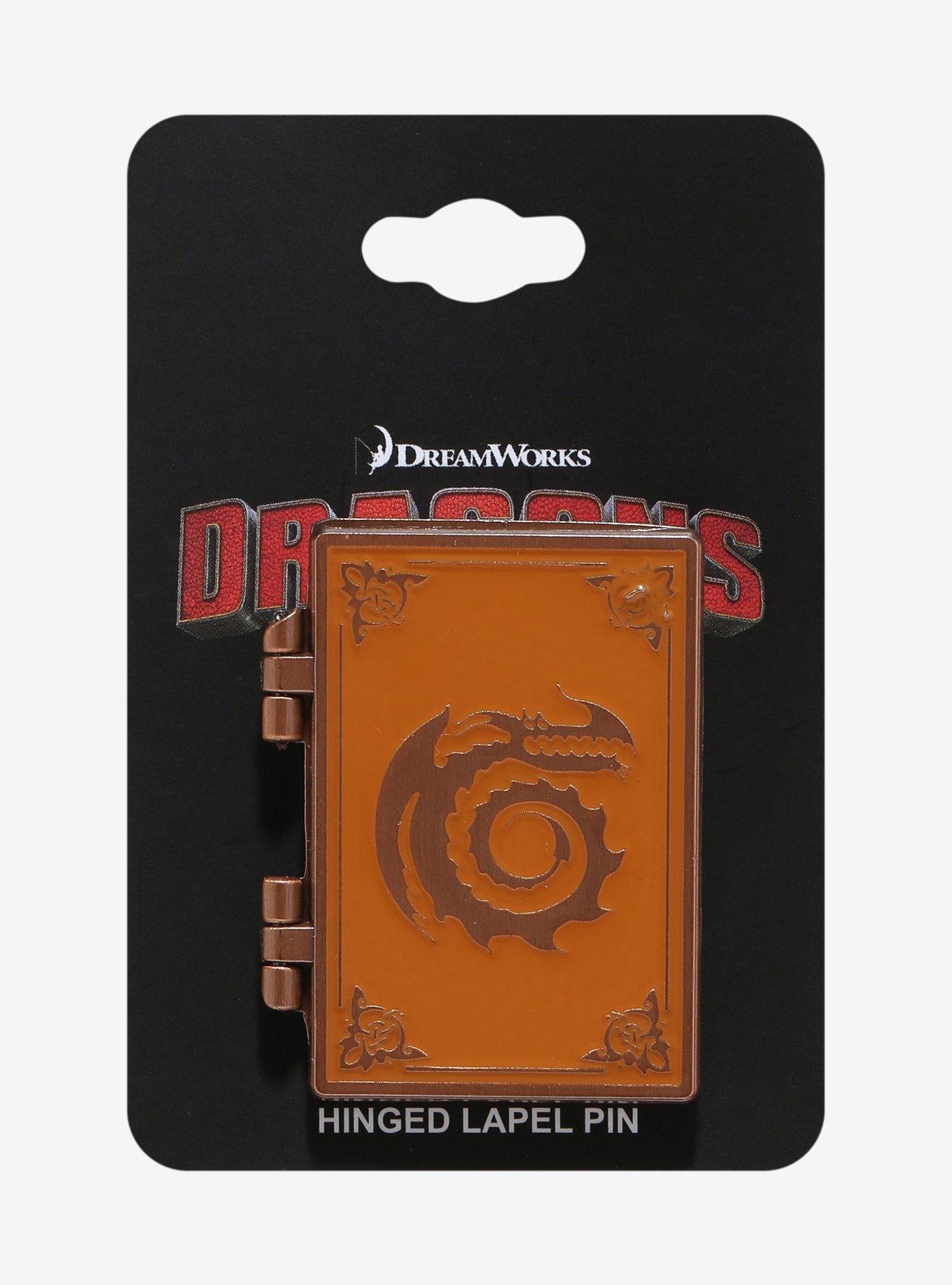 How to Train Your Dragon Book of Dragons Hinged Enamel Pin — BoxLunch Exclusive, , alternate