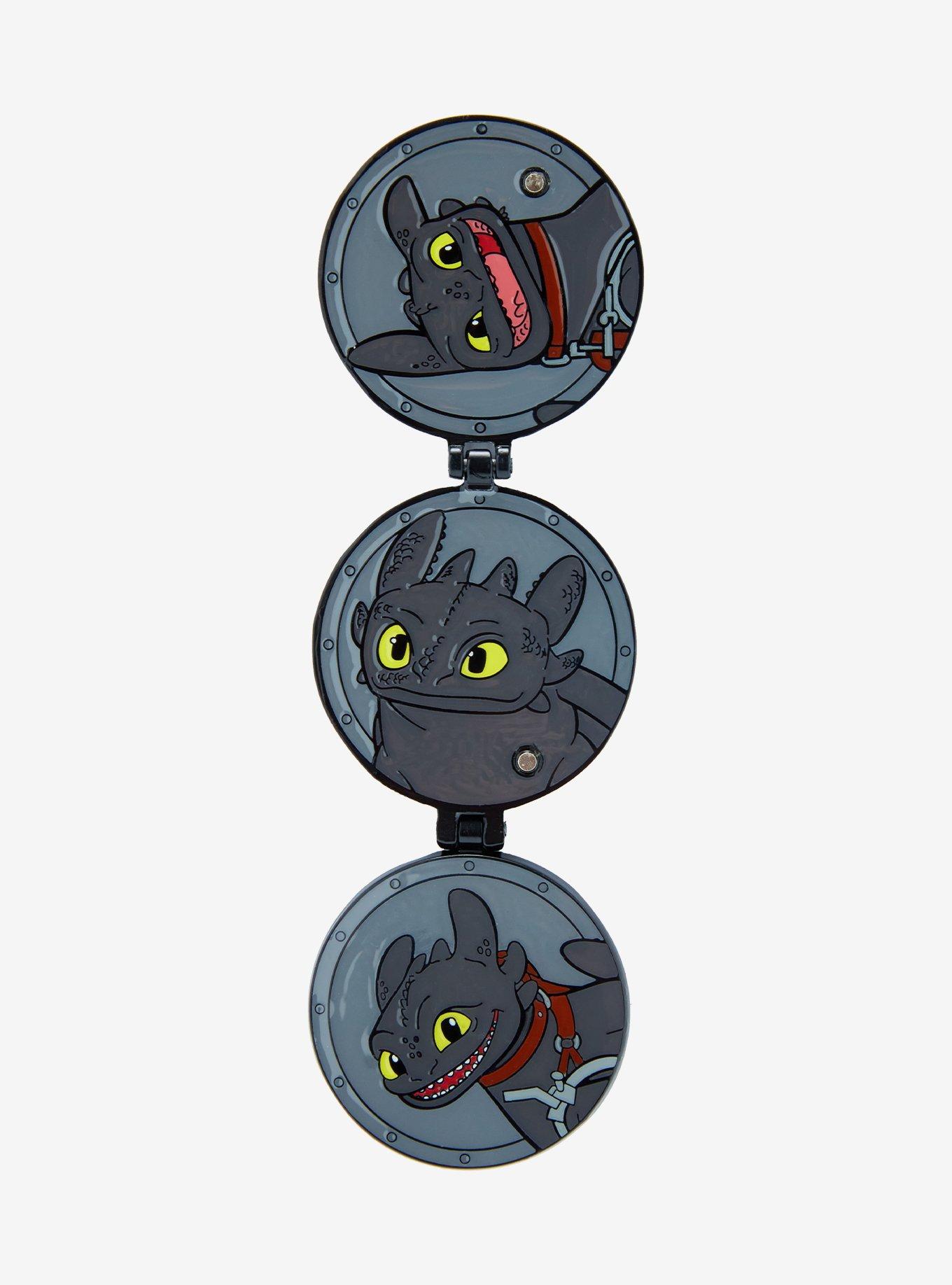 DreamWorks How To Train Your Dragon Toothless Hinge Portrait Enamel Pin, , hi-res