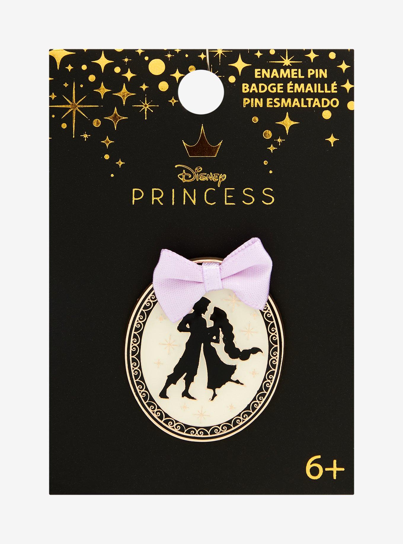 Loungefly Disney Sleeping Beauty Aurora & Prince Phillip Silhouette Enamel Pin - BoxLunch Exclusive, , hi-res