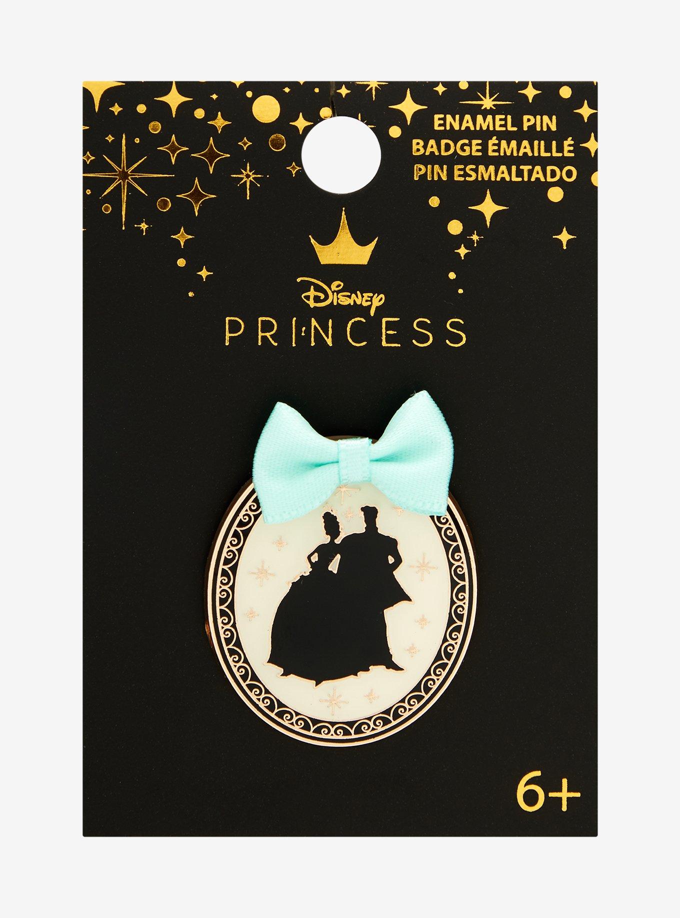 Loungefly Disney Princess and the Frog Tiana & Prince Naveen Silhouette Enamel Pin - BoxLunch Exclusive, , hi-res