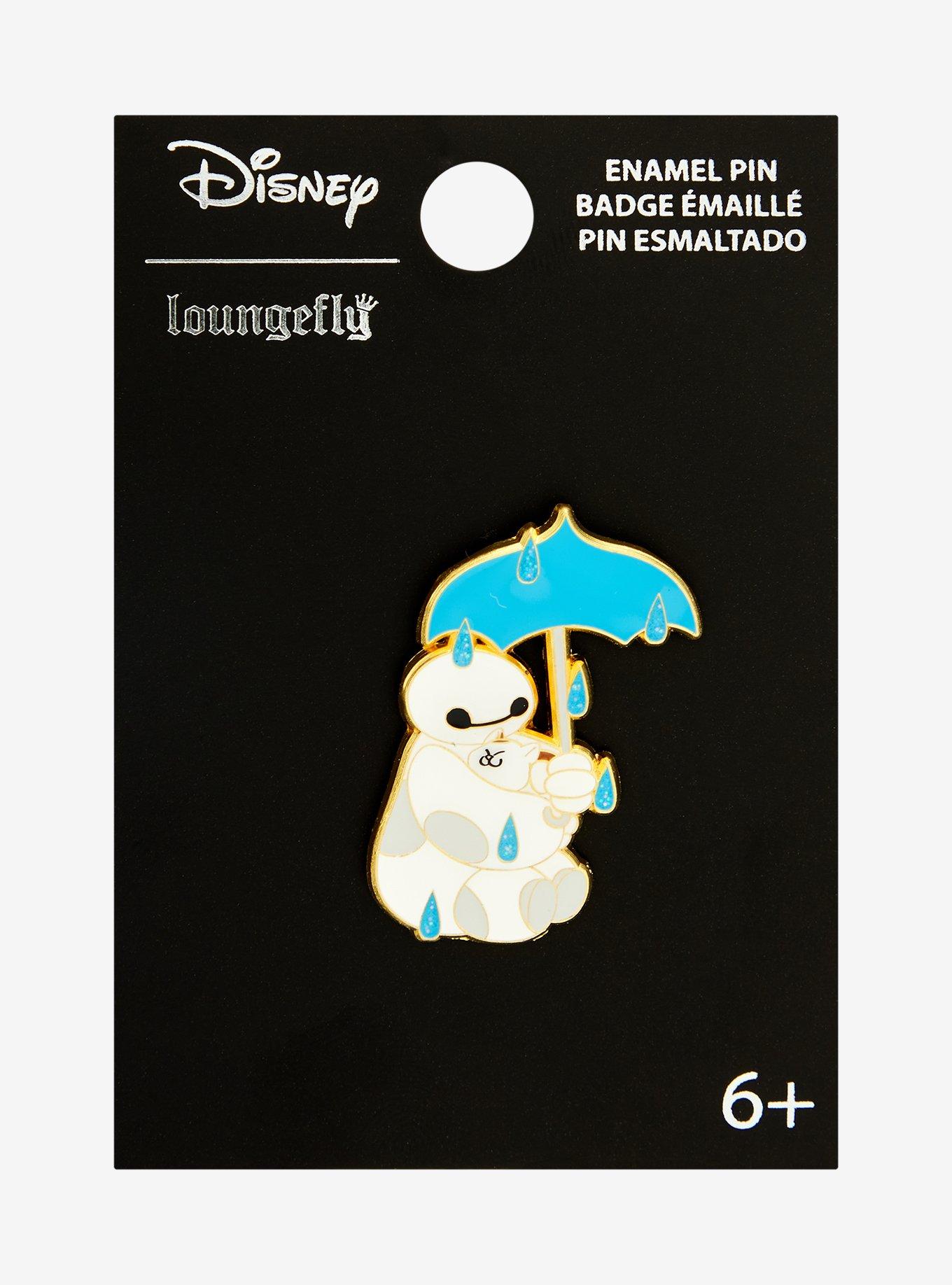 Loungefly Big Hero 6 Baymax & Mochi Rain Umbrella Enamel Pin — BoxLunch Exclusive, , hi-res