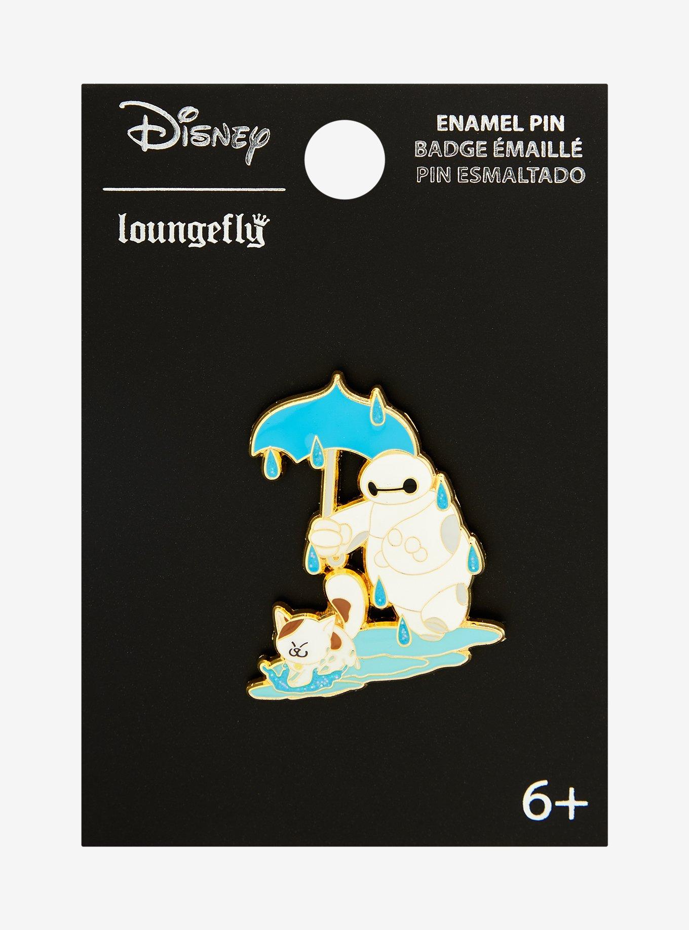 Loungefly Big Hero 6 Baymax & Mochi Rain Puddle Enamel Pin — BoxLunch Exclusive, , alternate