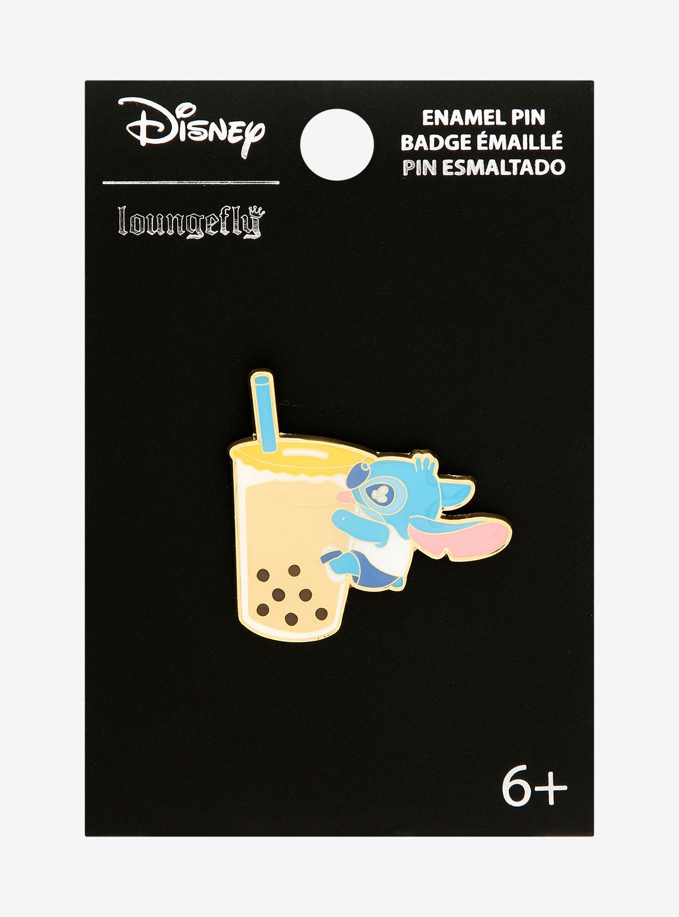 Loungefly Disney Lilo & Stitch Boba Tea Stitch Enamel Pin - BoxLunch Exclusive, , hi-res