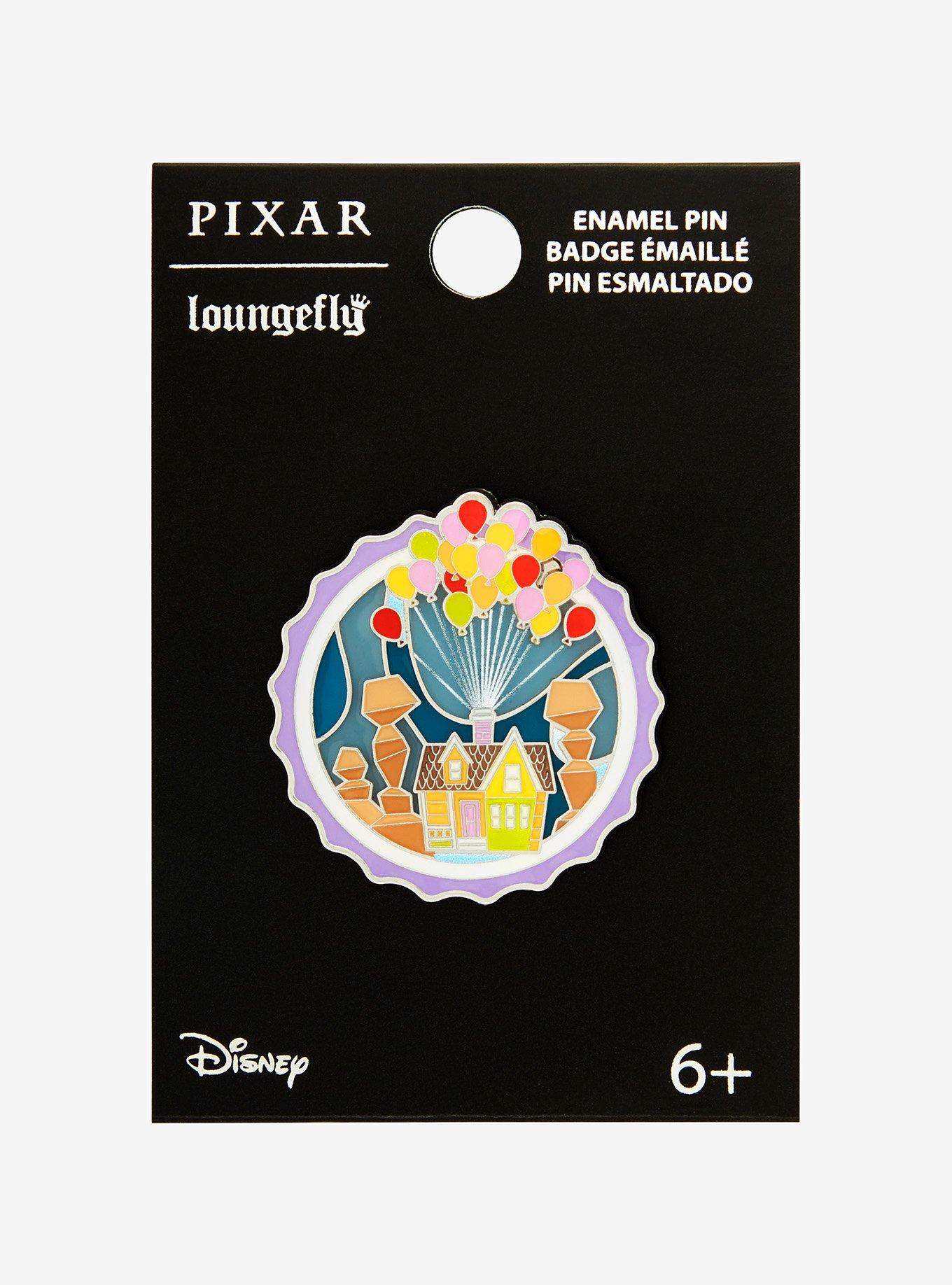 Loungefly Disney Pixar Up Balloon House Badge Enamel Pin - BoxLunch Exclusive, , hi-res