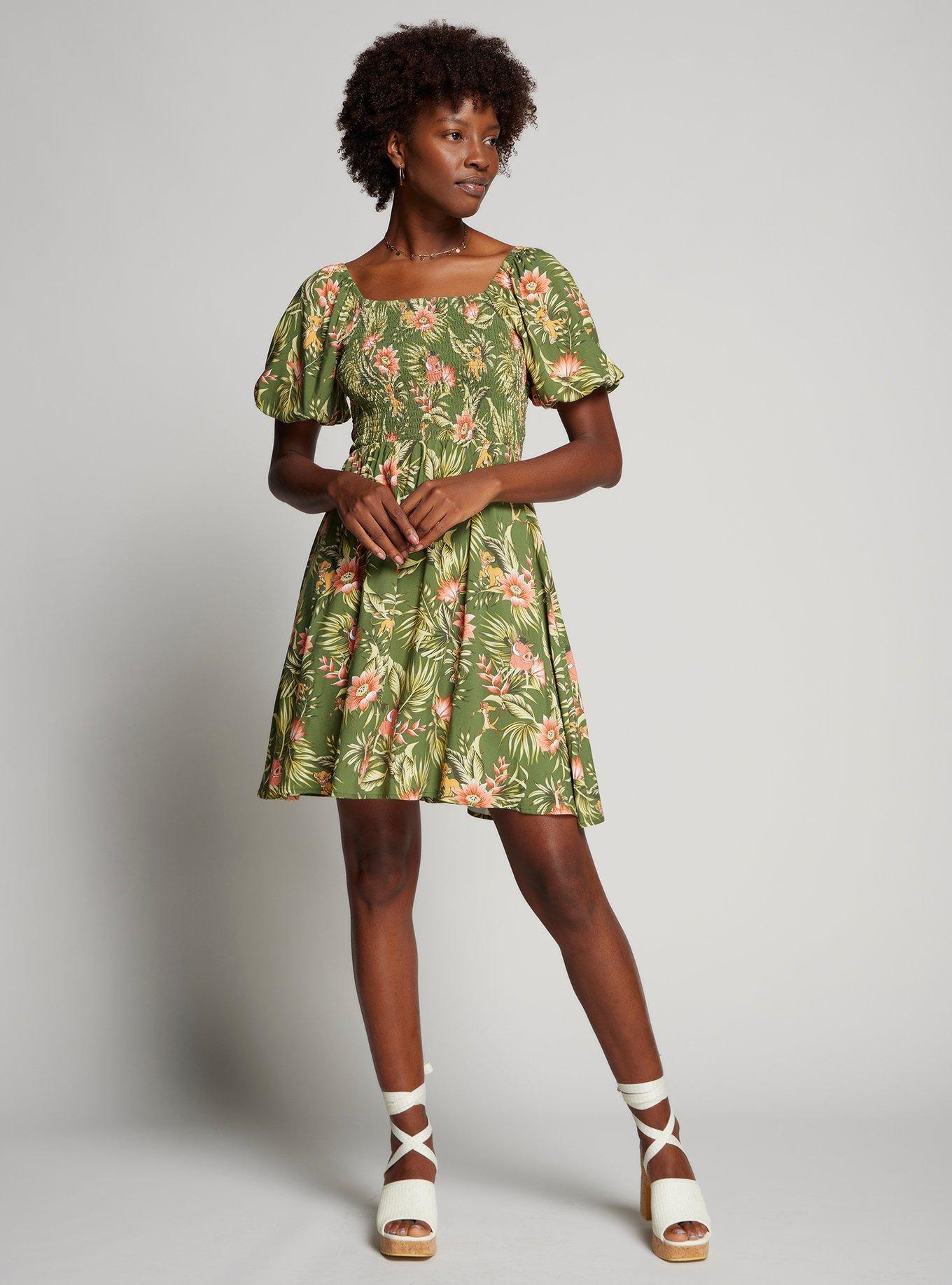 Disney The Lion King Timon, Pumbaa, and Simba Smock Dress — BoxLunch Exclusive, , hi-res