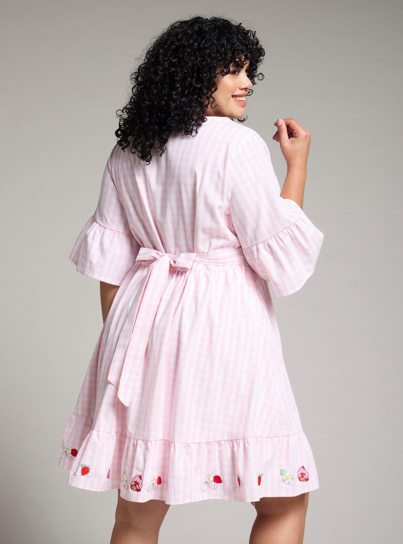 Strawberry Shortcake Gingham Icons Plus Smock Dress - BoxLunch Exclusive