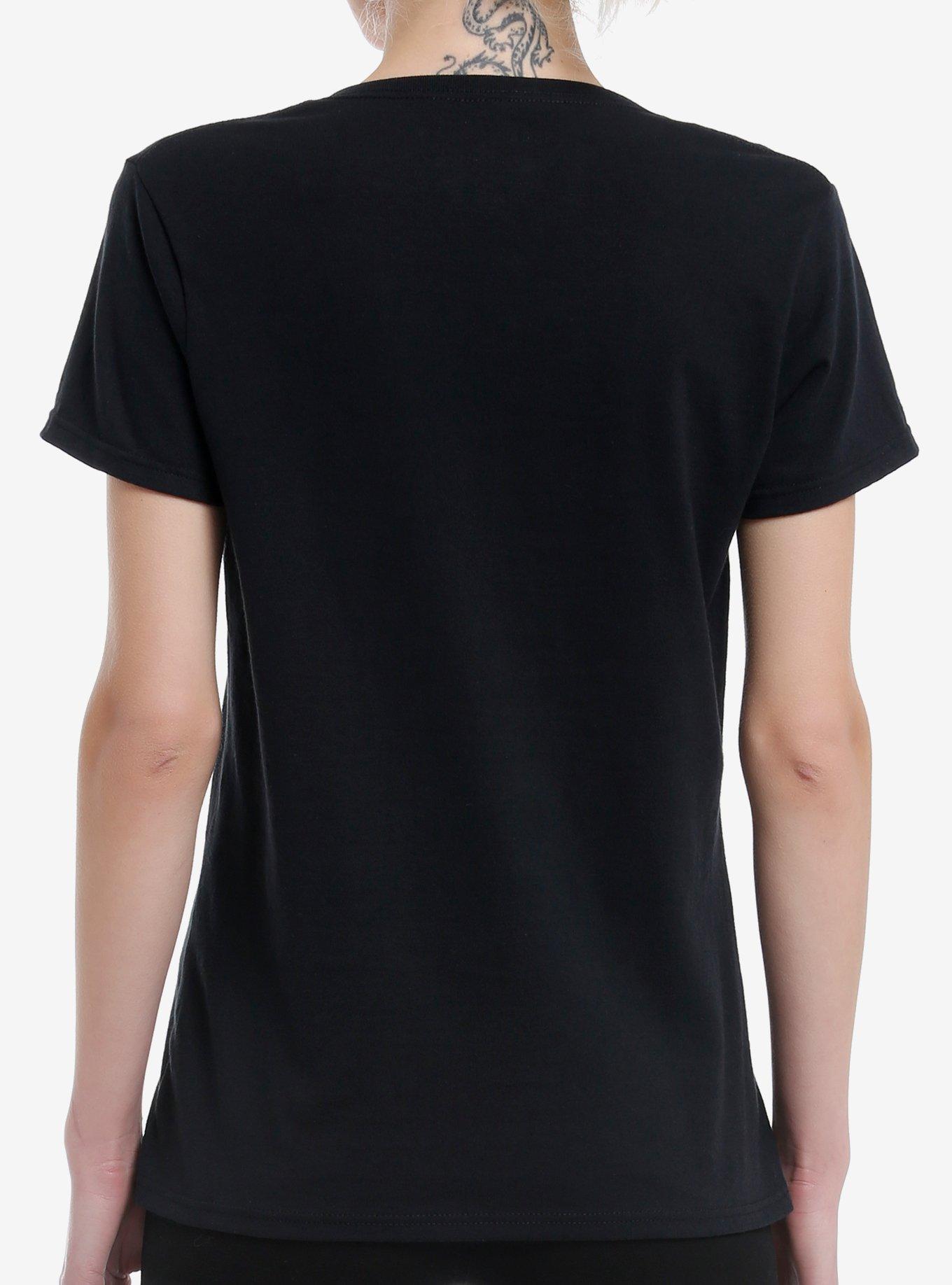 Sleep Token Worship Girls V-Neck T-Shirt, BLACK, alternate