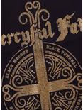 Mercyful Fate Black Funeral Glitter Boyfriend Fit Girls T-Shirt, BLACK, alternate
