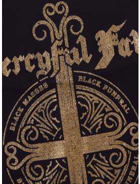 Mercyful Fate Black Funeral Glitter Boyfriend Fit Girls T-Shirt, , hi-res