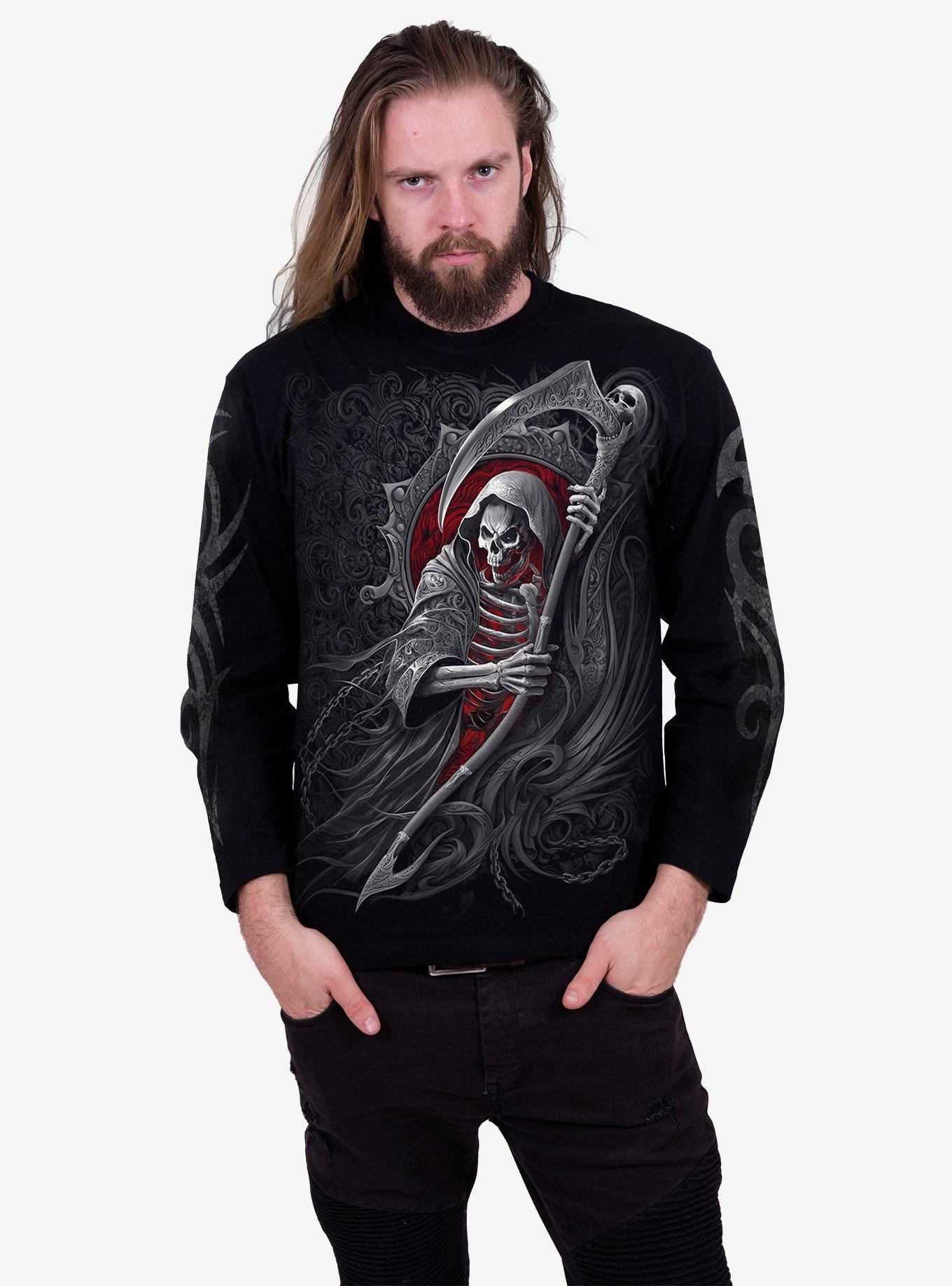 Spiral Reaper's Portal Long Sleeve Shirt, BLACK, alternate