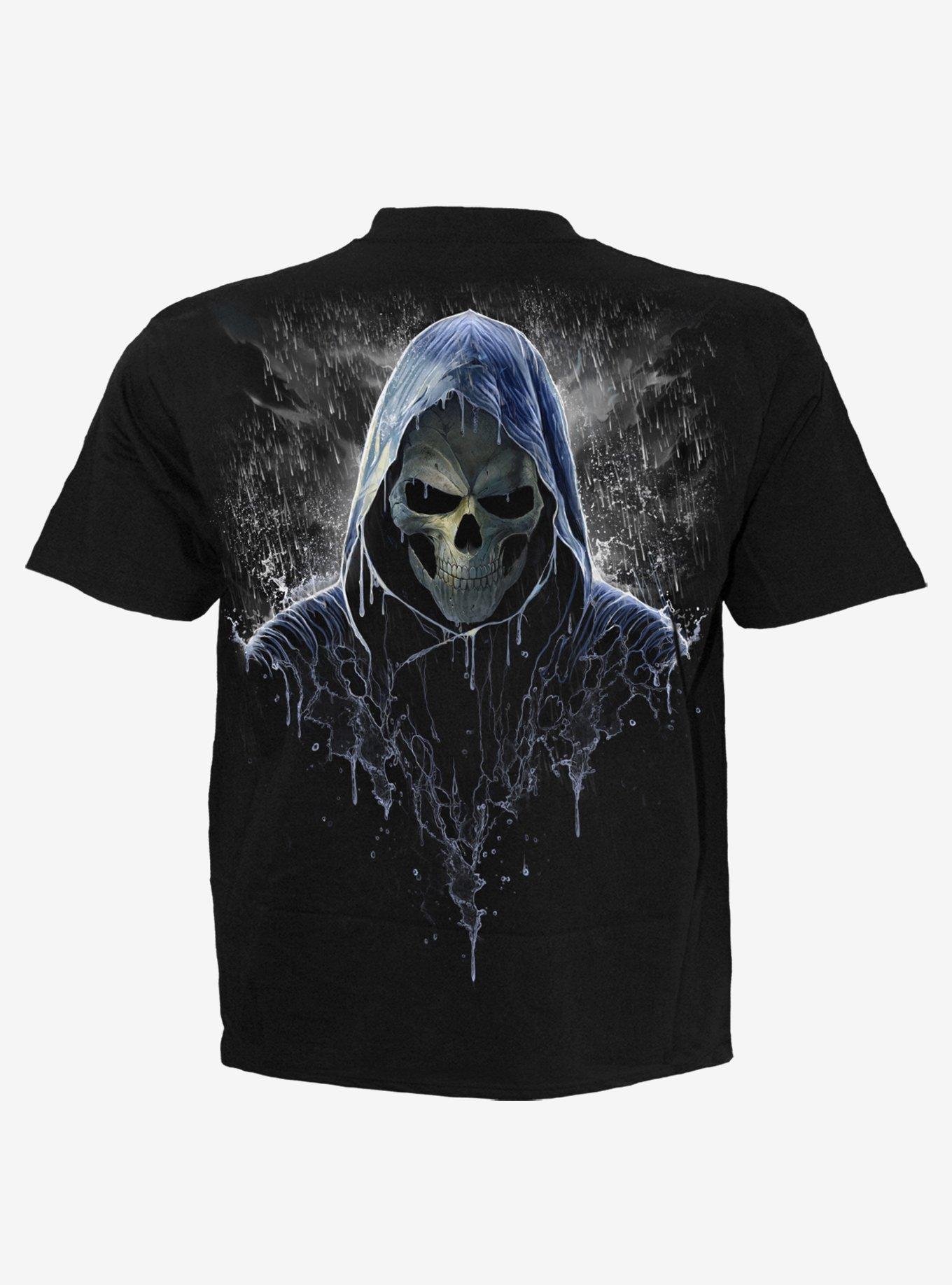 Spiral Reaping In The Rain T-Shirt, BLACK, alternate
